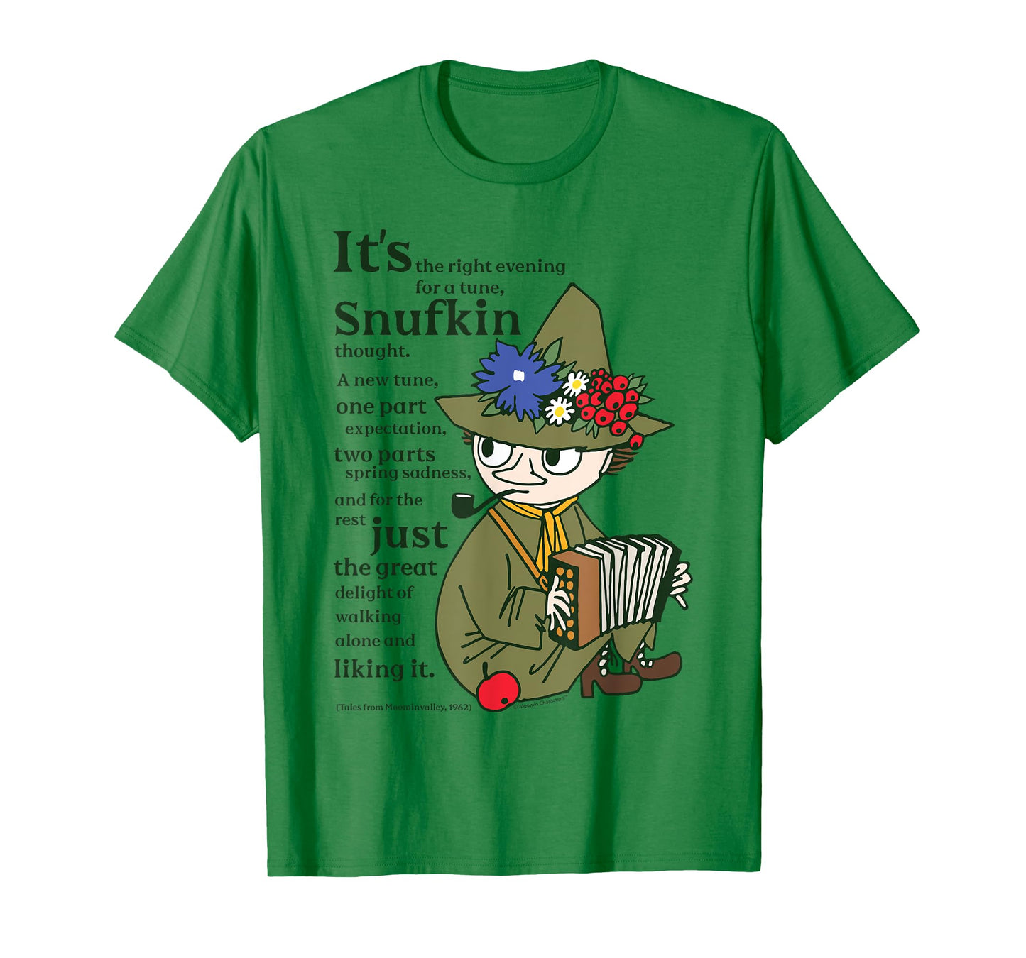 Moomin A New Tune Tales From Moominvalley Snufkin Quote T-Shirt