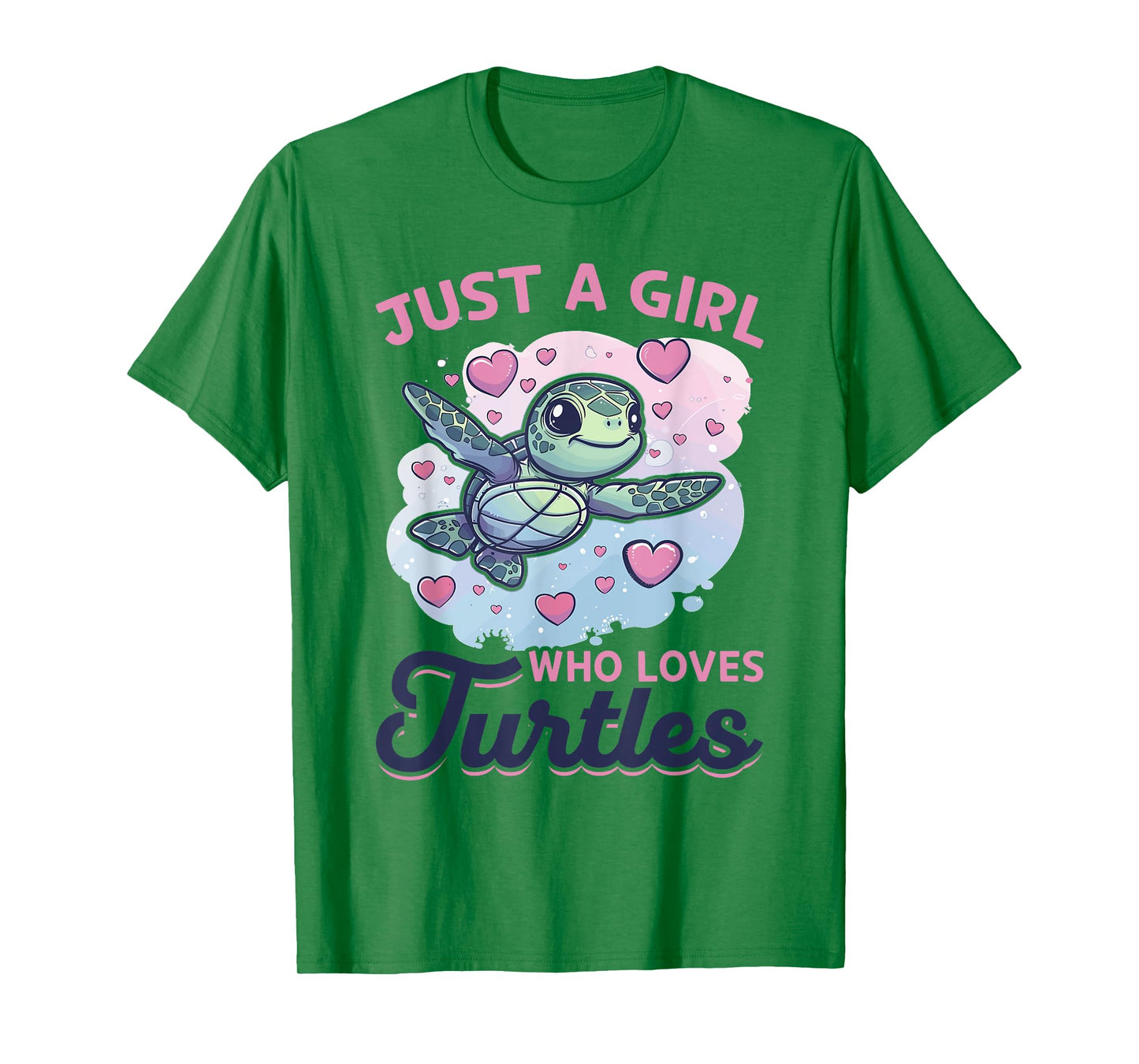 Funny Sea Turtle Animal Just A Girl Who Loves Turtles T-Shirt