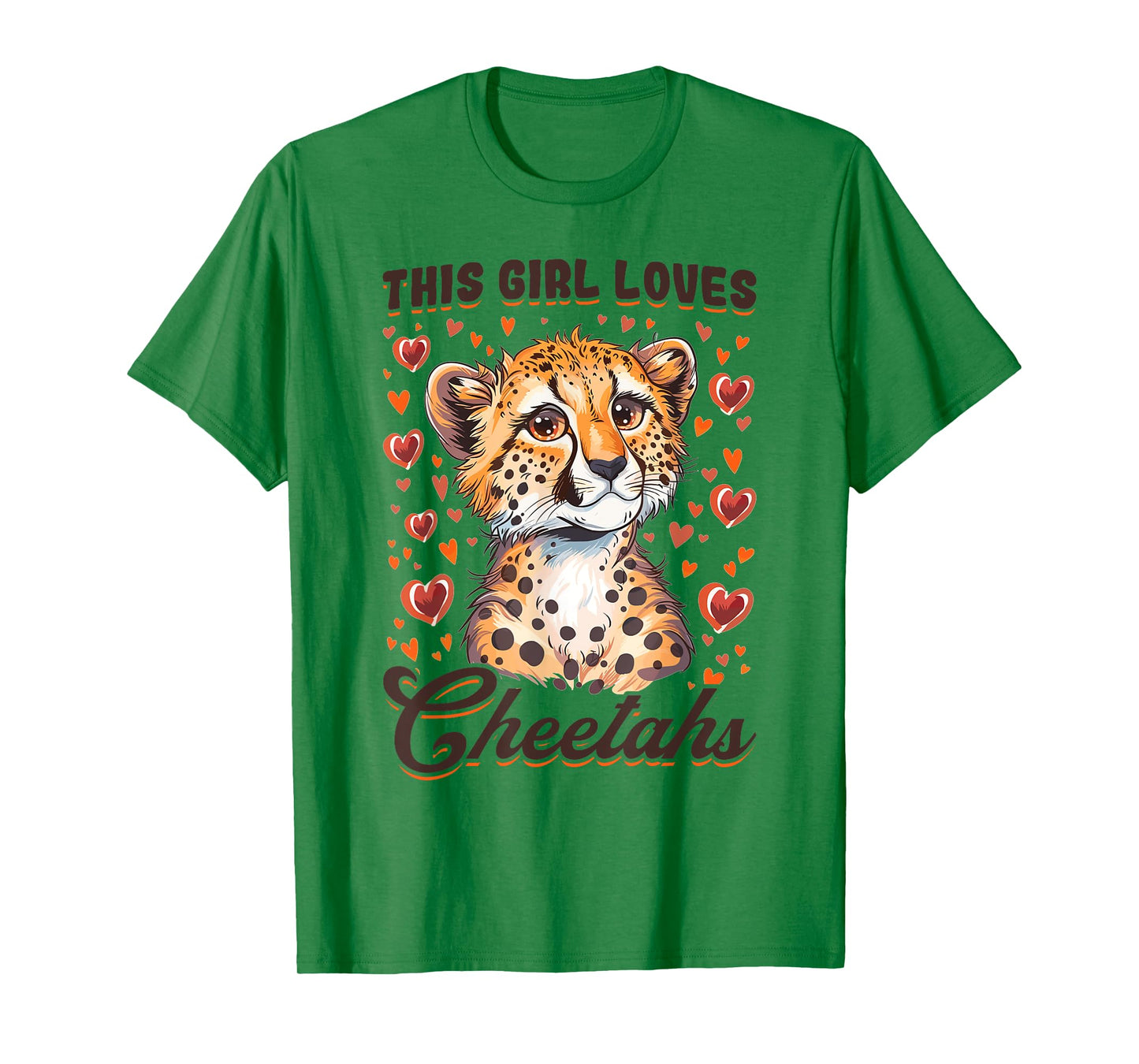 Funny Cheetah Animal This Girl Loves Cheetahs T-Shirt
