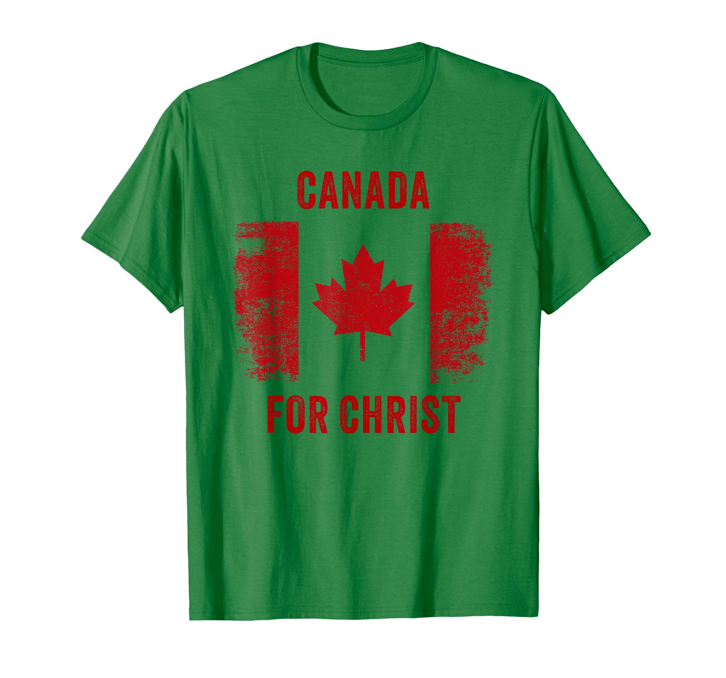 Canada for Christ – Canadian Flag Cross Revival Graphic T-Shirt