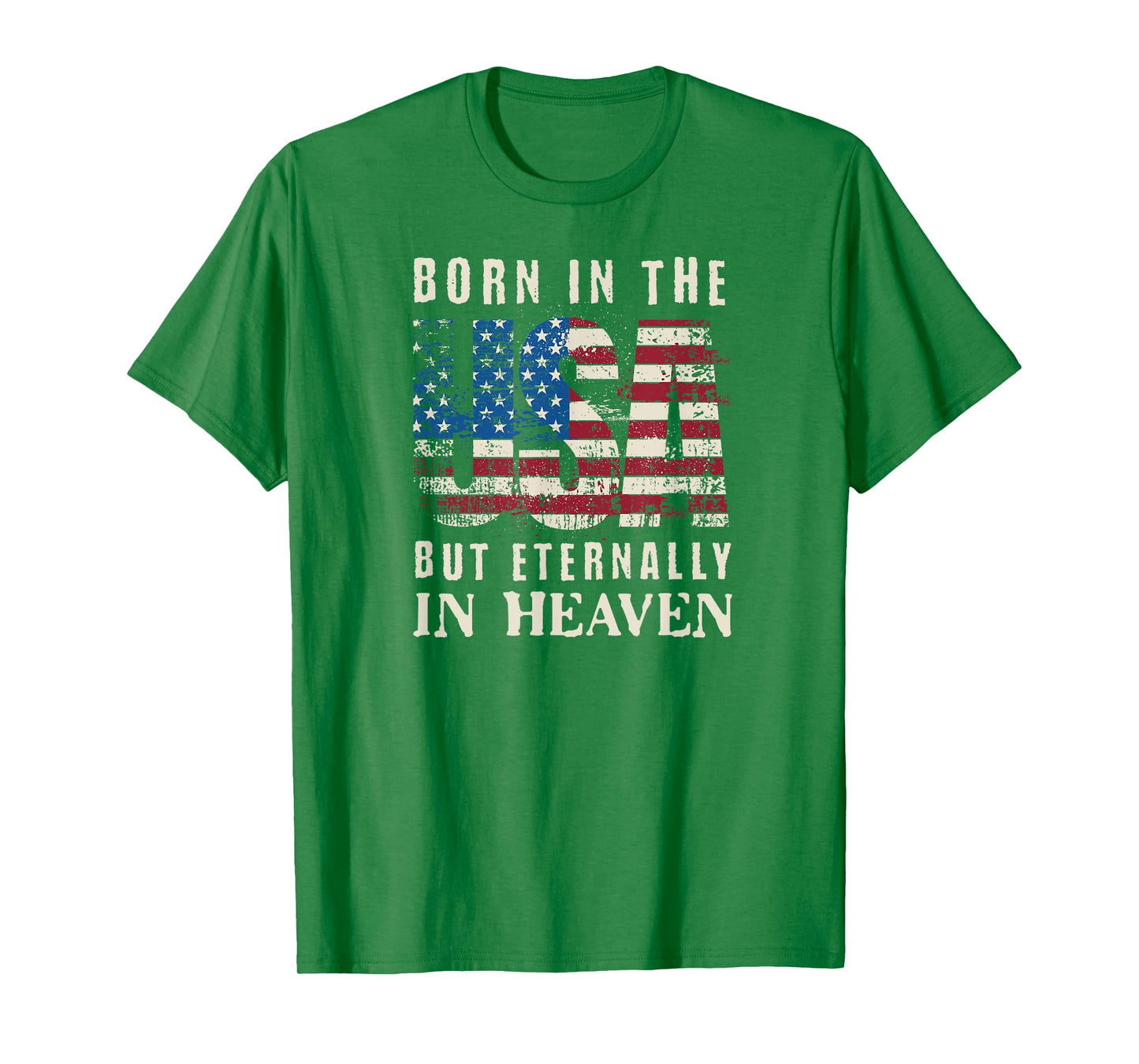 Born in the USA Christian USA Flag Men Women Patriot T-Shirt