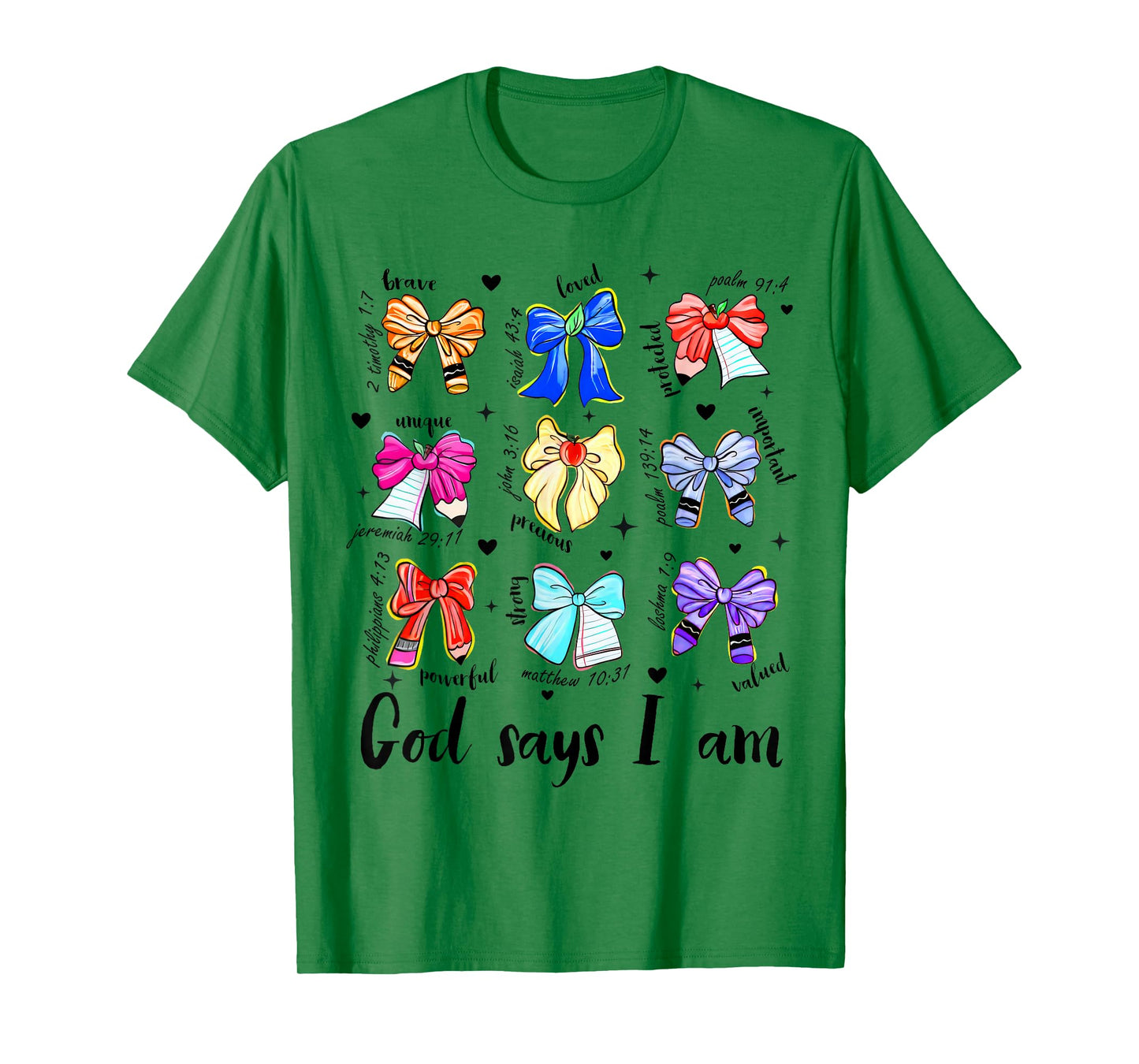 Christian Teacher Life Teaching Back to School God Says I'm T-Shirt
