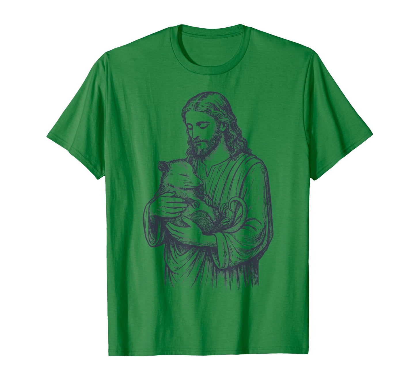 Jesus Holding Opossum T-Shirt