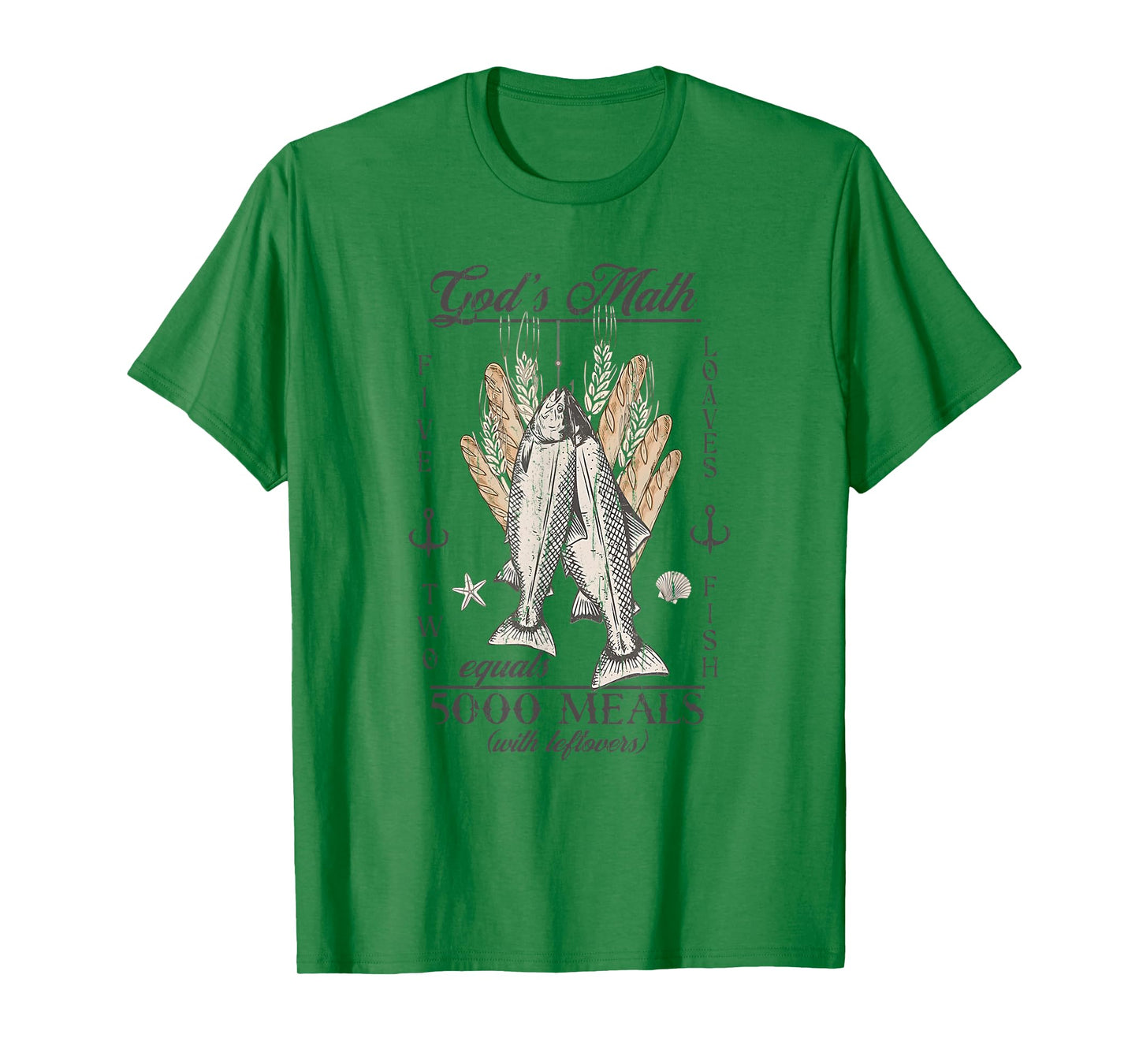 God's Math, Equals 5000 Meals, Jesus Feeds The 5000 T-Shirt