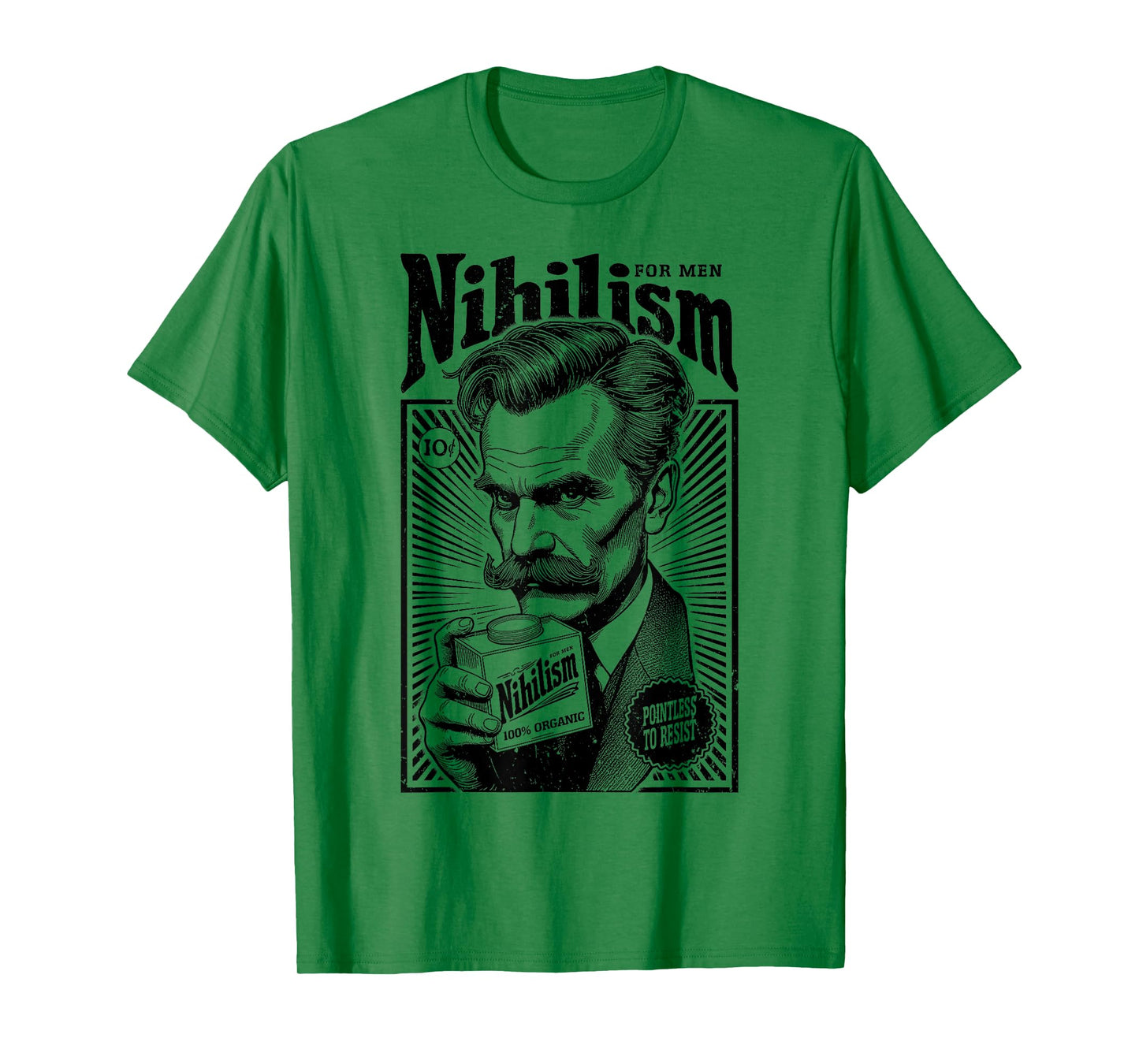Nihilism For Men Funny Nietzsche Philosophy Vintage Ad T-Shirt