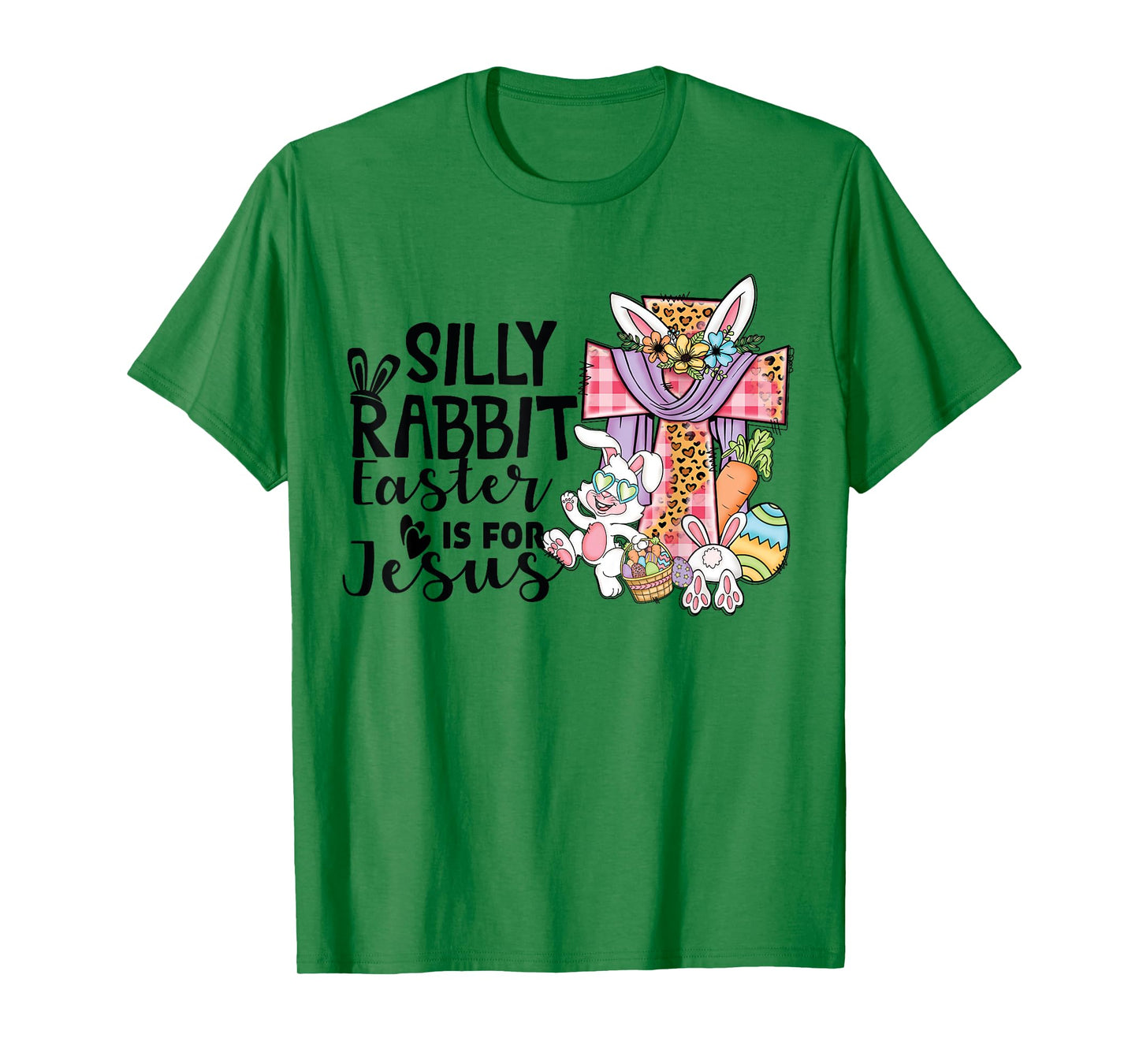 Silly Rabbit Easter Is For Jesus Leopard Jesus Easter T-Shirt