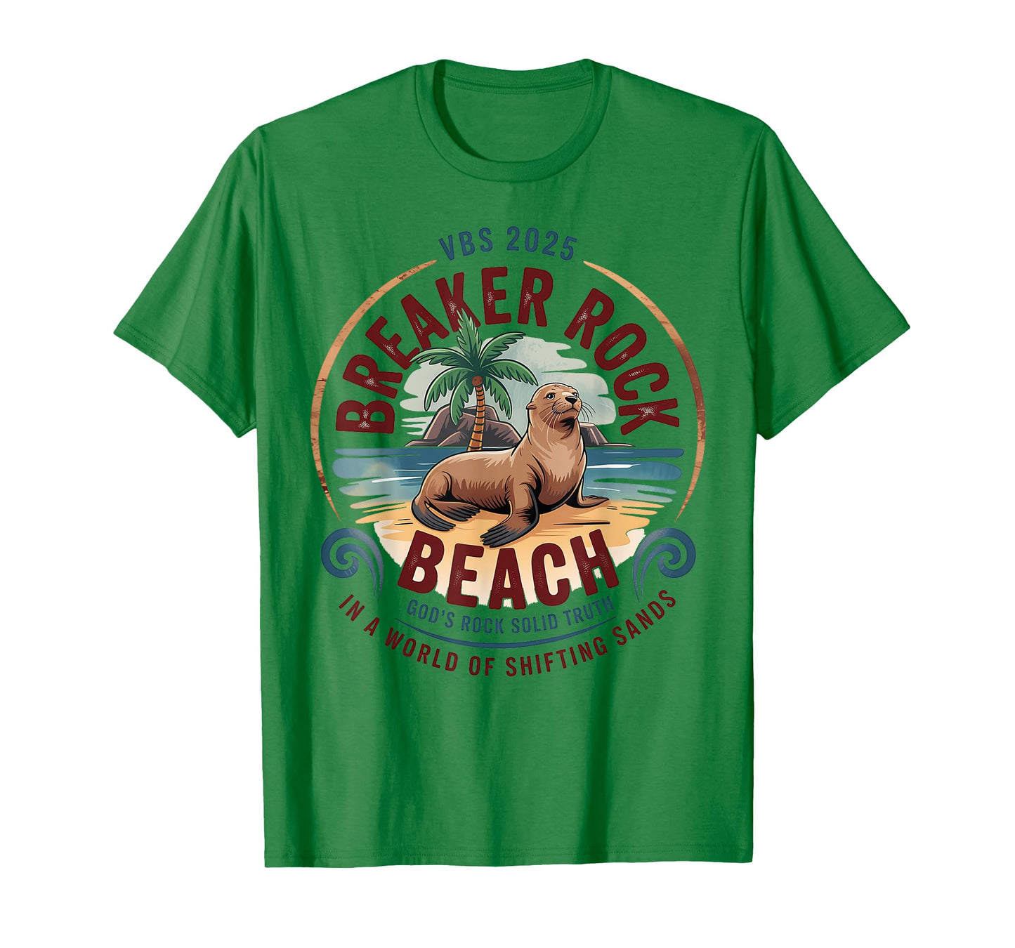 Breaker Rock Beach Christian God's Rock-Solid Truth VBS 2025 T-Shirt
