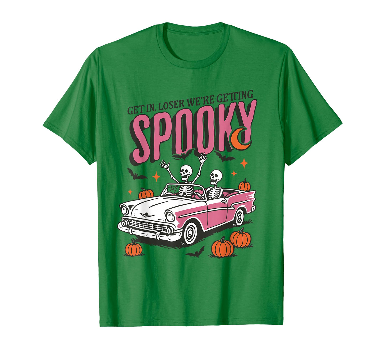 Retro Get In Losers We're Getting Spooky, Funny Halloween T-Shirt