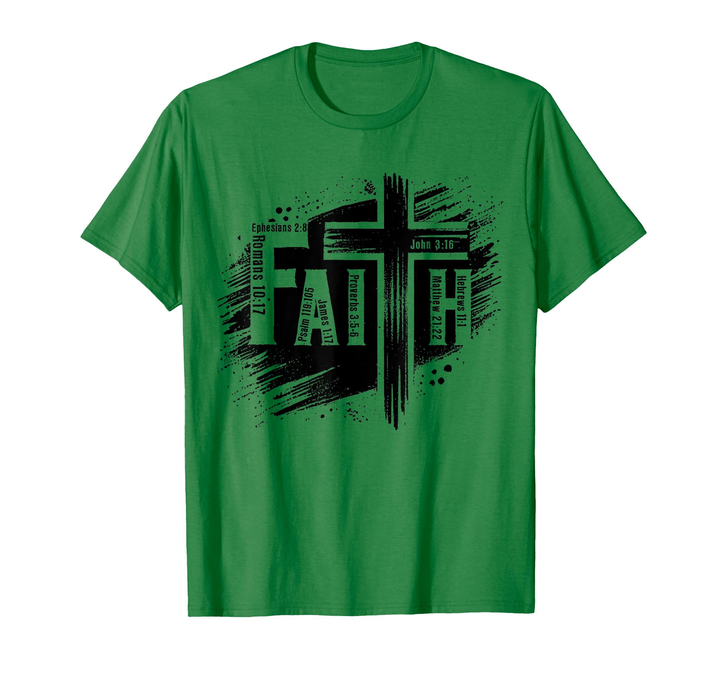 Cross Faith Christian Jesus Bible Verse Men Women Kids T-Shirt
