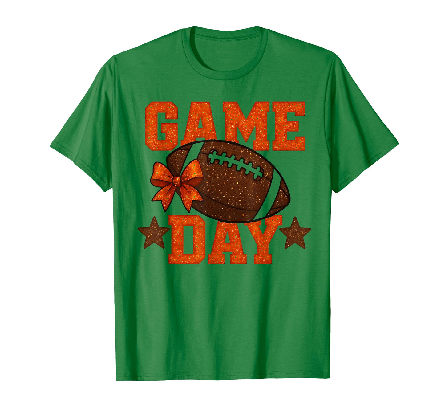 Game Day Football Season Football Orange Color Vibes T-Shirt