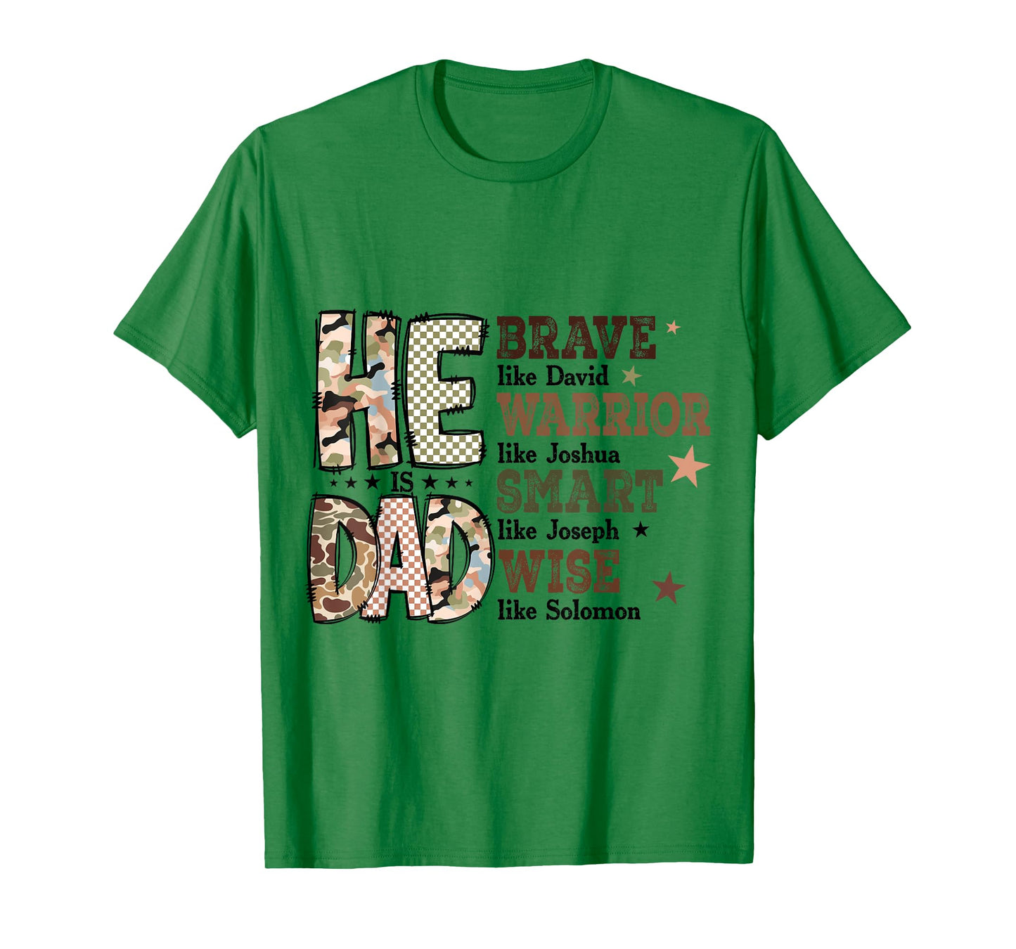 Funny Mens Dad Fathers Day Christian Jesus He Is Smart Brave T-Shirt