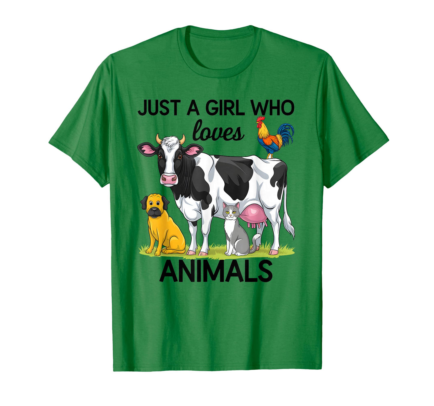 Just a Girl Who Loves Animals for Girls Who Love Animals T-Shirt