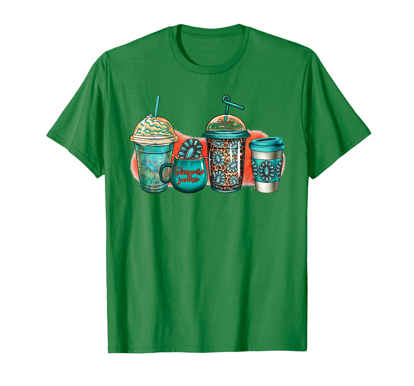 Turquoise Junkie Coffee Cups Western Gemstone Rodeo Coffee T-Shirt