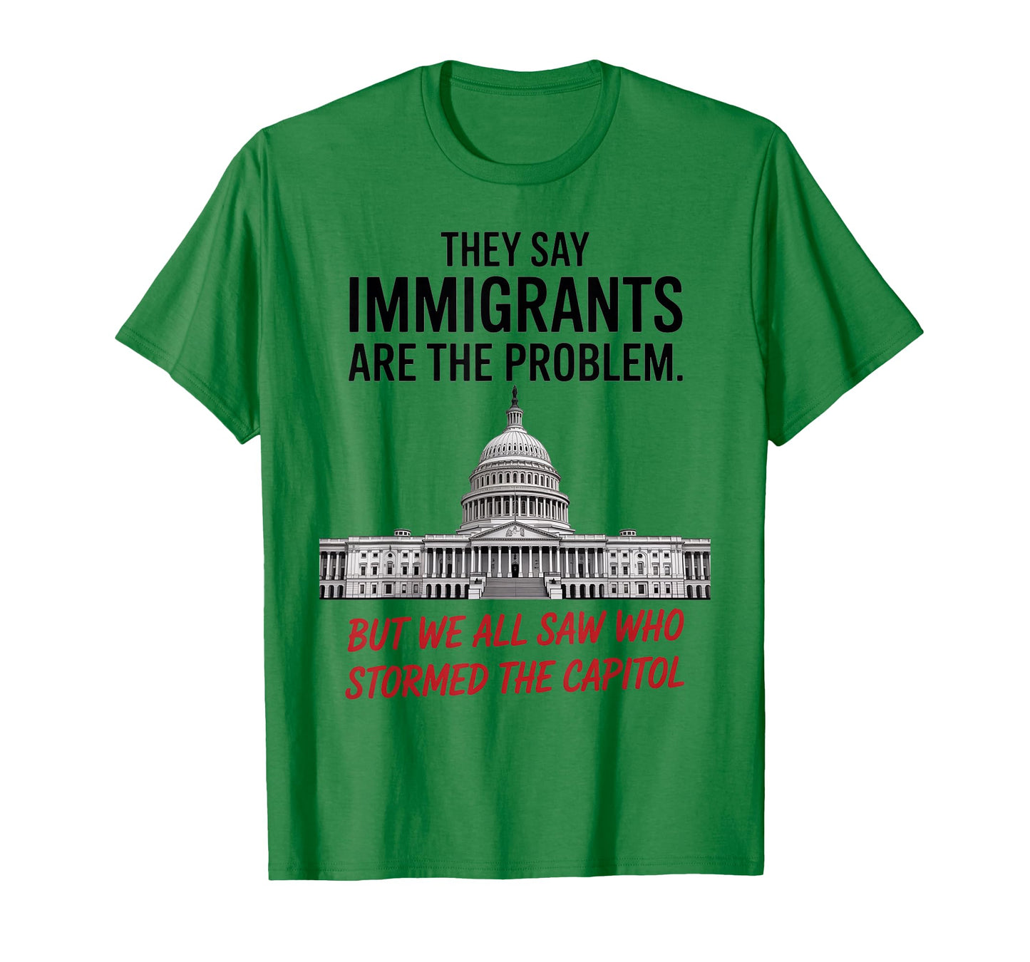 They Say Immigrants Are The Problem But We All Saw Stormed T-Shirt