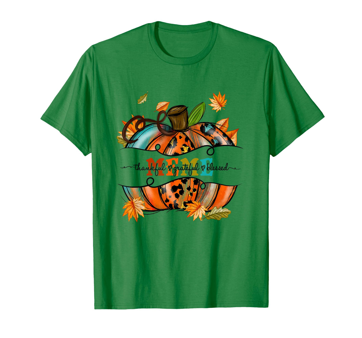 Autumn Fall Outfit Meme Thankful Grateful Blessed Pumpkin T-Shirt