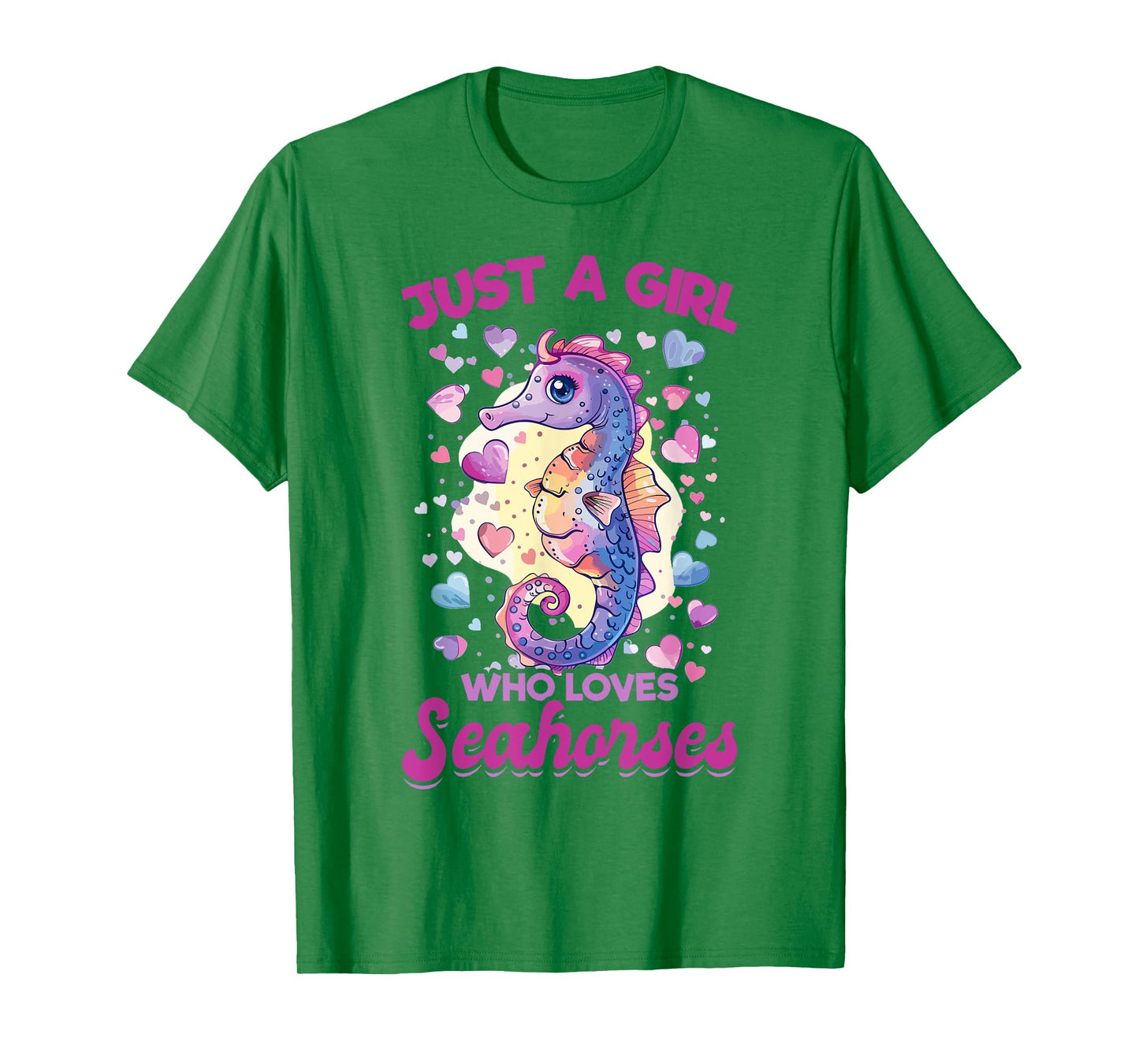 Funny Seahorse Animal Just A Girl Who Loves Seahorses T-Shirt