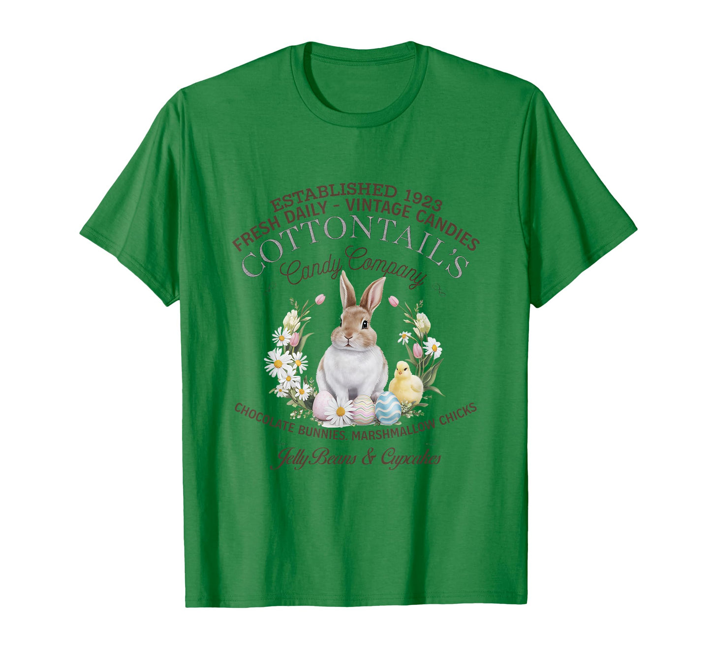 Vintage Easter Bunny Cottontail’s Candy Co. Easter Day T-Shirt