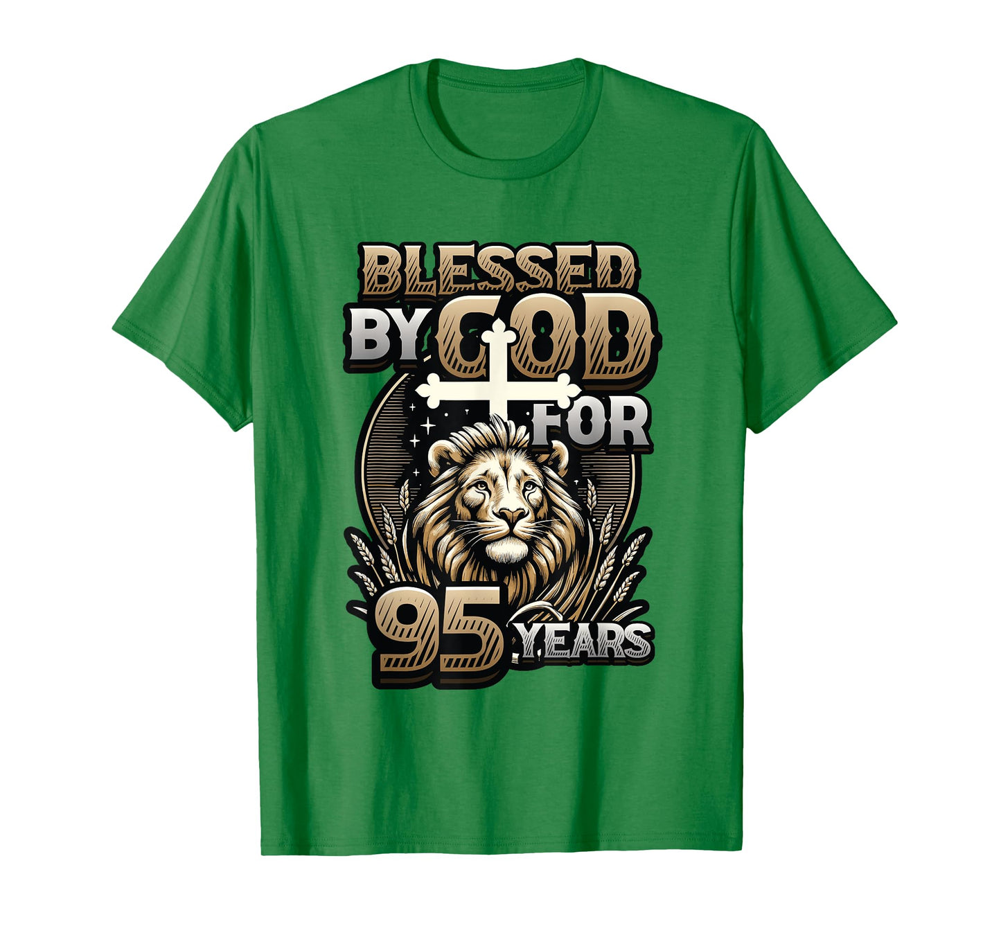 Blessed By God For 95 Years Religious Themed 95th Birthday T-Shirt