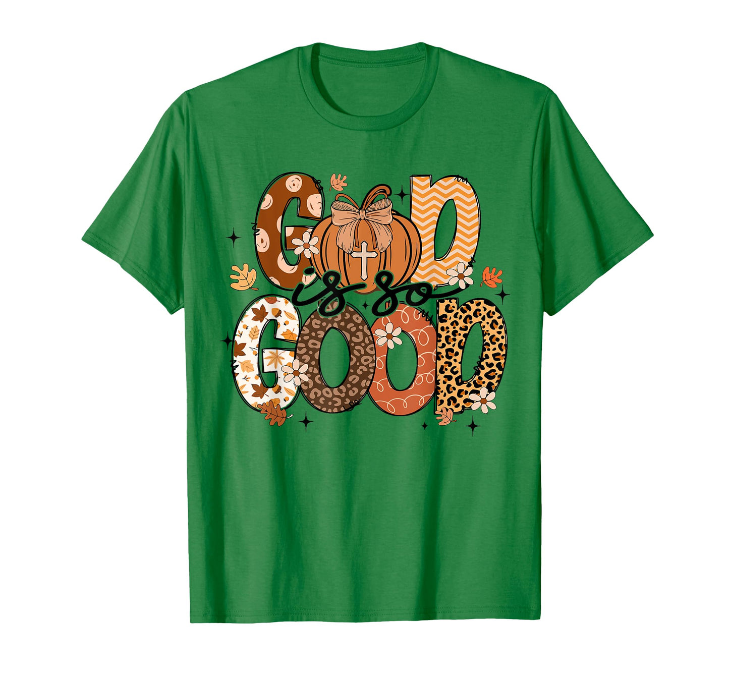 Autumn Pumpkin Christian Thanksgiving Faith God is So Good T-Shirt