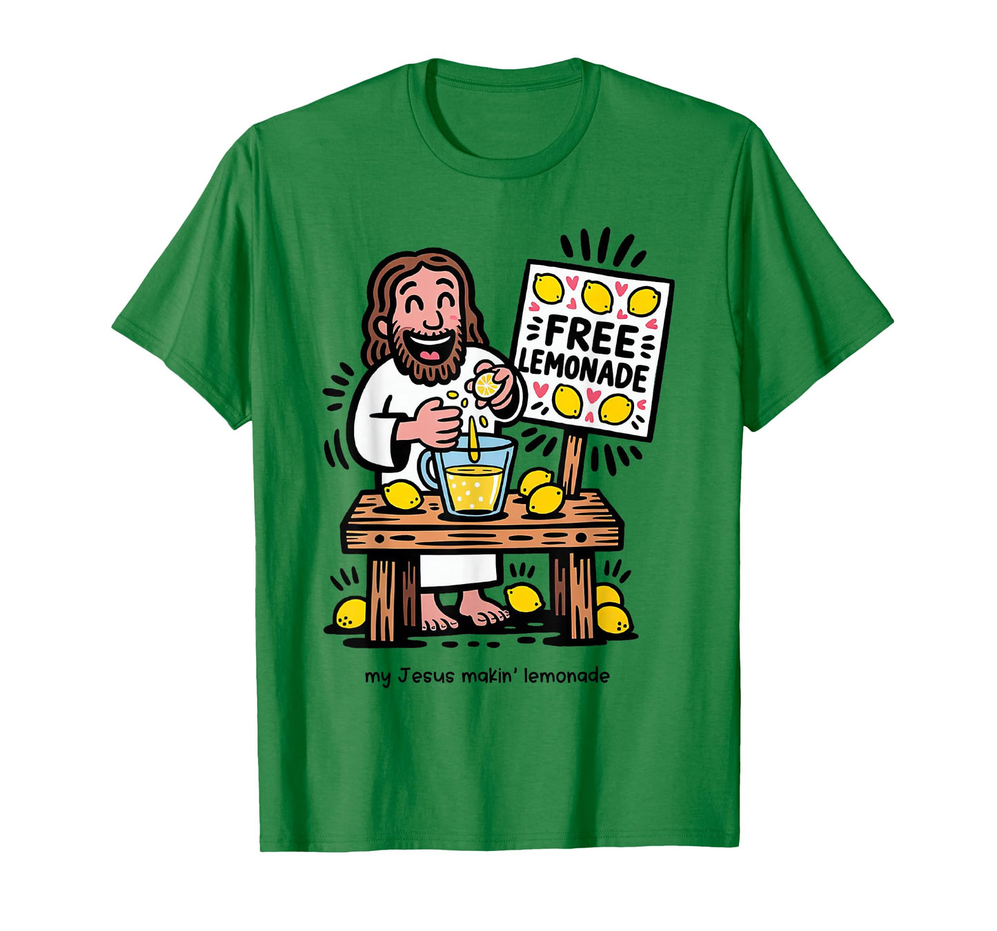 Jesus Making Lemonade Cute Christian Gifts for Boys and Girl T-Shirt