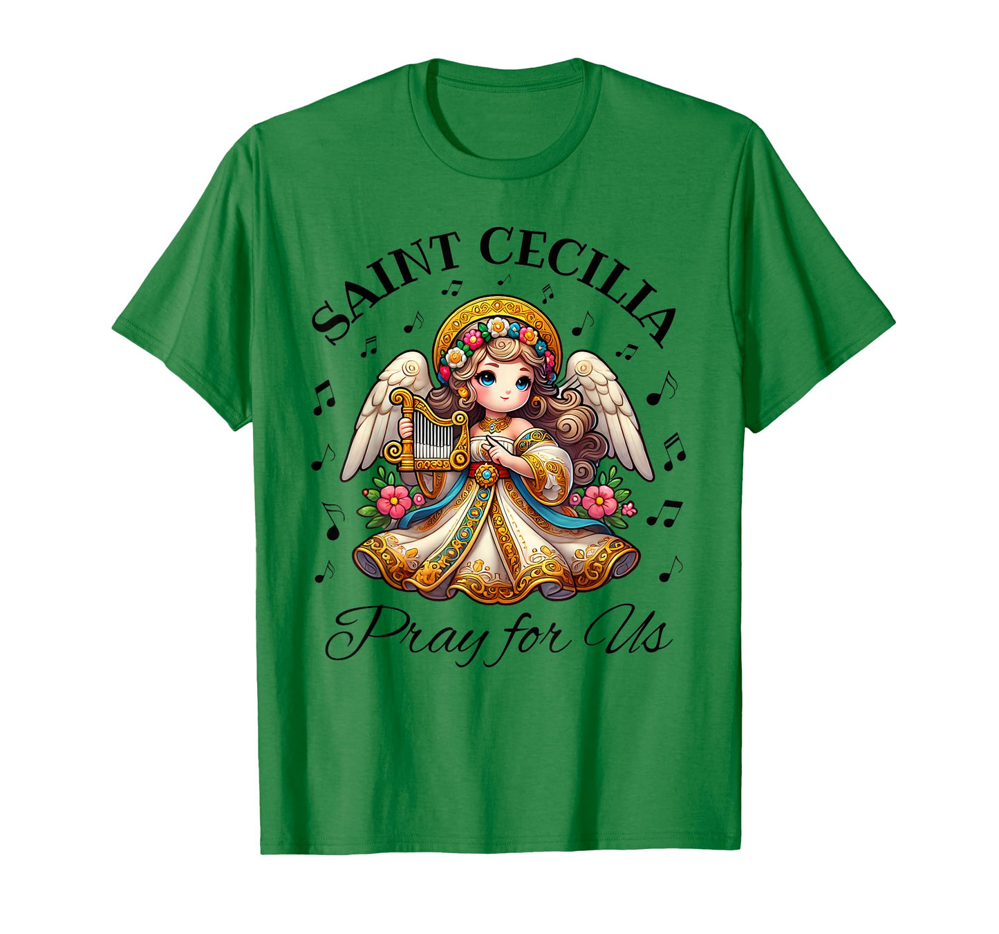 Saint Cecilia Catholic Patroness of Music and Musicians Kids T-Shirt