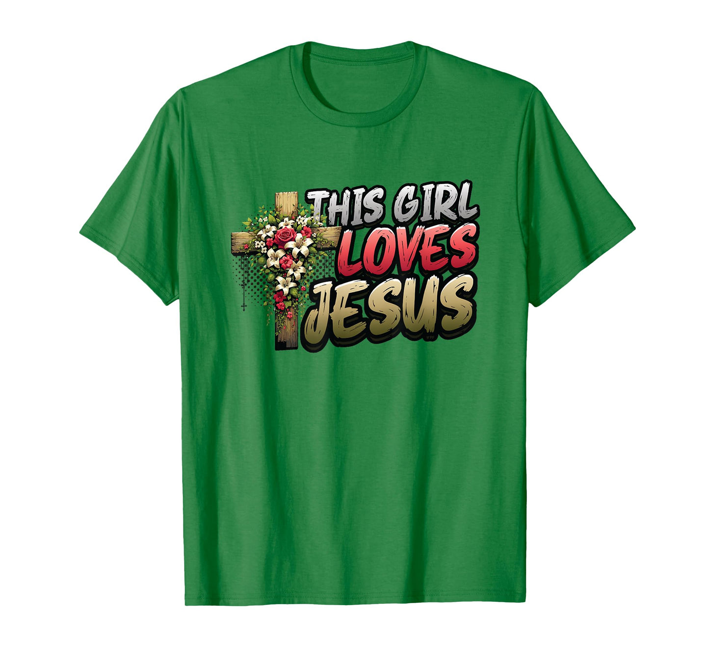 This Girl Loves Jesus Cute Christian Girl Jesus T-Shirt