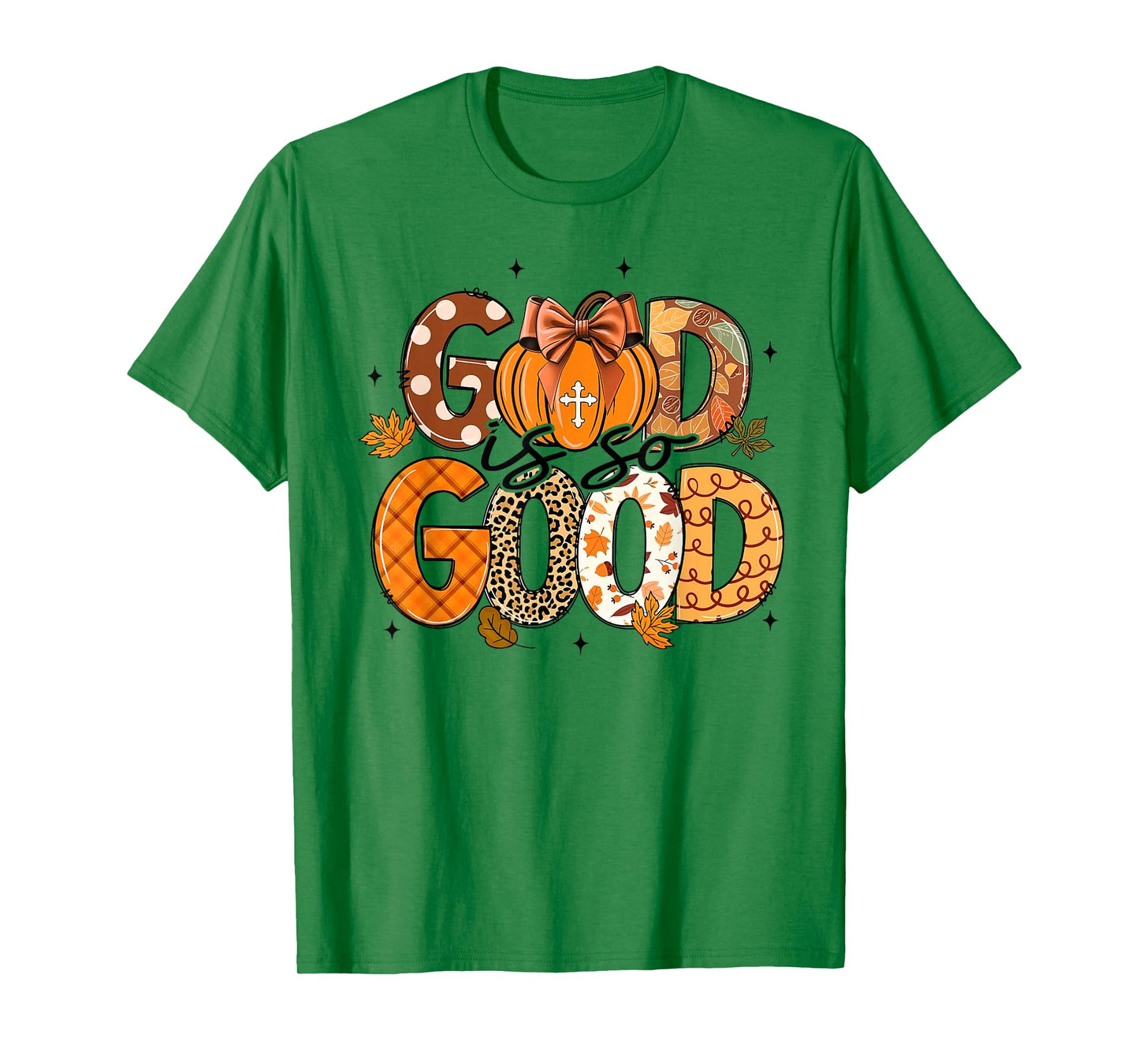 Fall Vibes Retro Thanksgiving Bible Verse God Is So Good T-Shirt