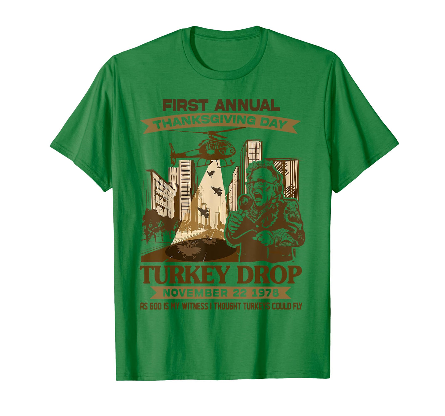 First Annual Turkey Drop As God My Witness Thanksgiving Day T-Shirt