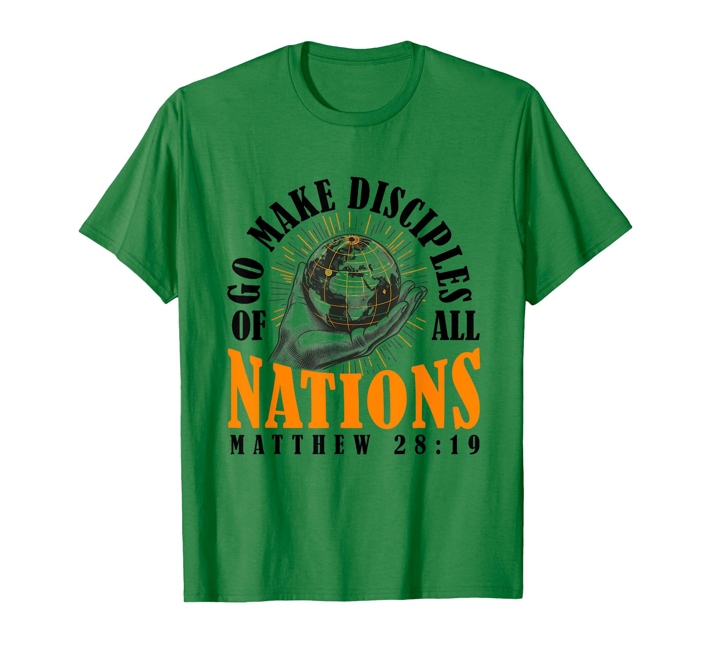 Go And Make Disciples of All Nations Retro Christian Bible T-Shirt