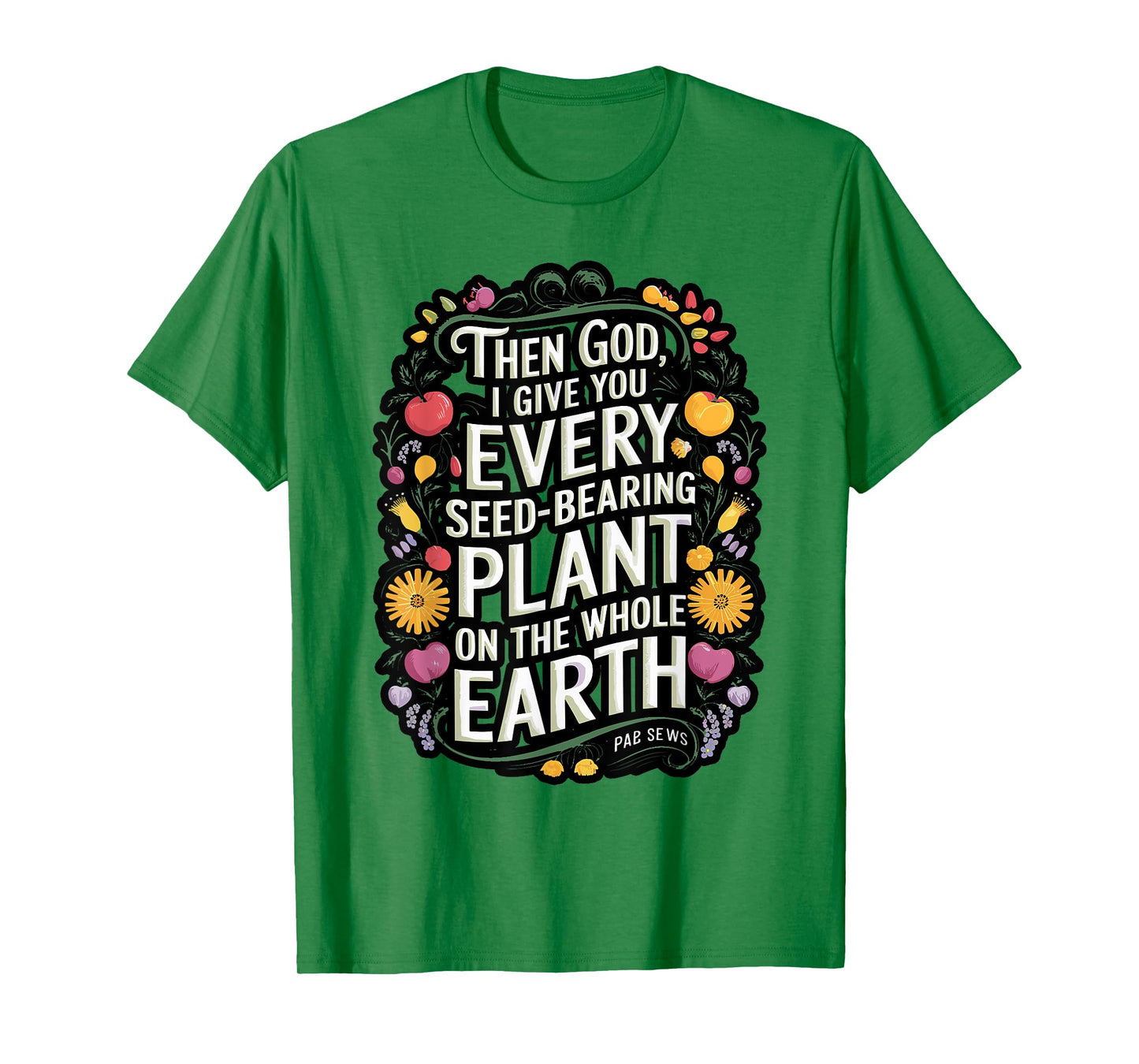 Genesis 1:29 Plant Based Diet Vegan Bible Verse T-Shirt