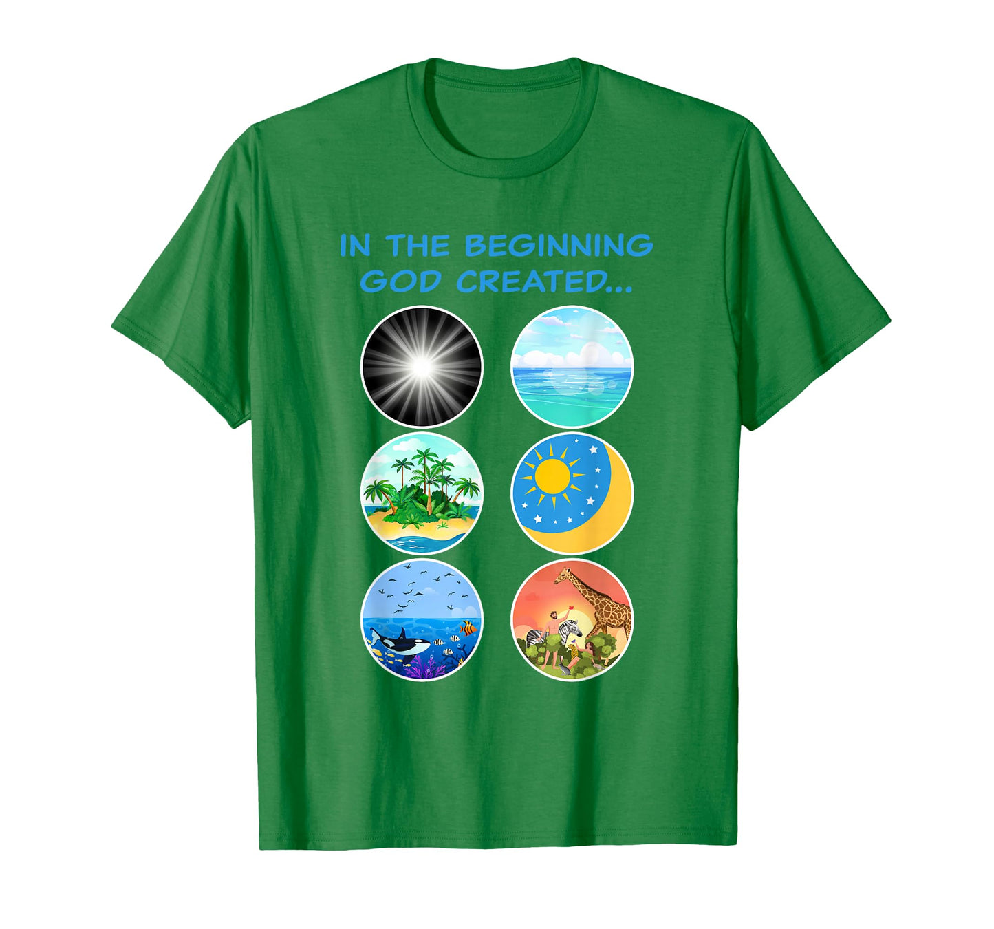 In The Beginning GOD Created: School Teacher & Kids Creation T-Shirt