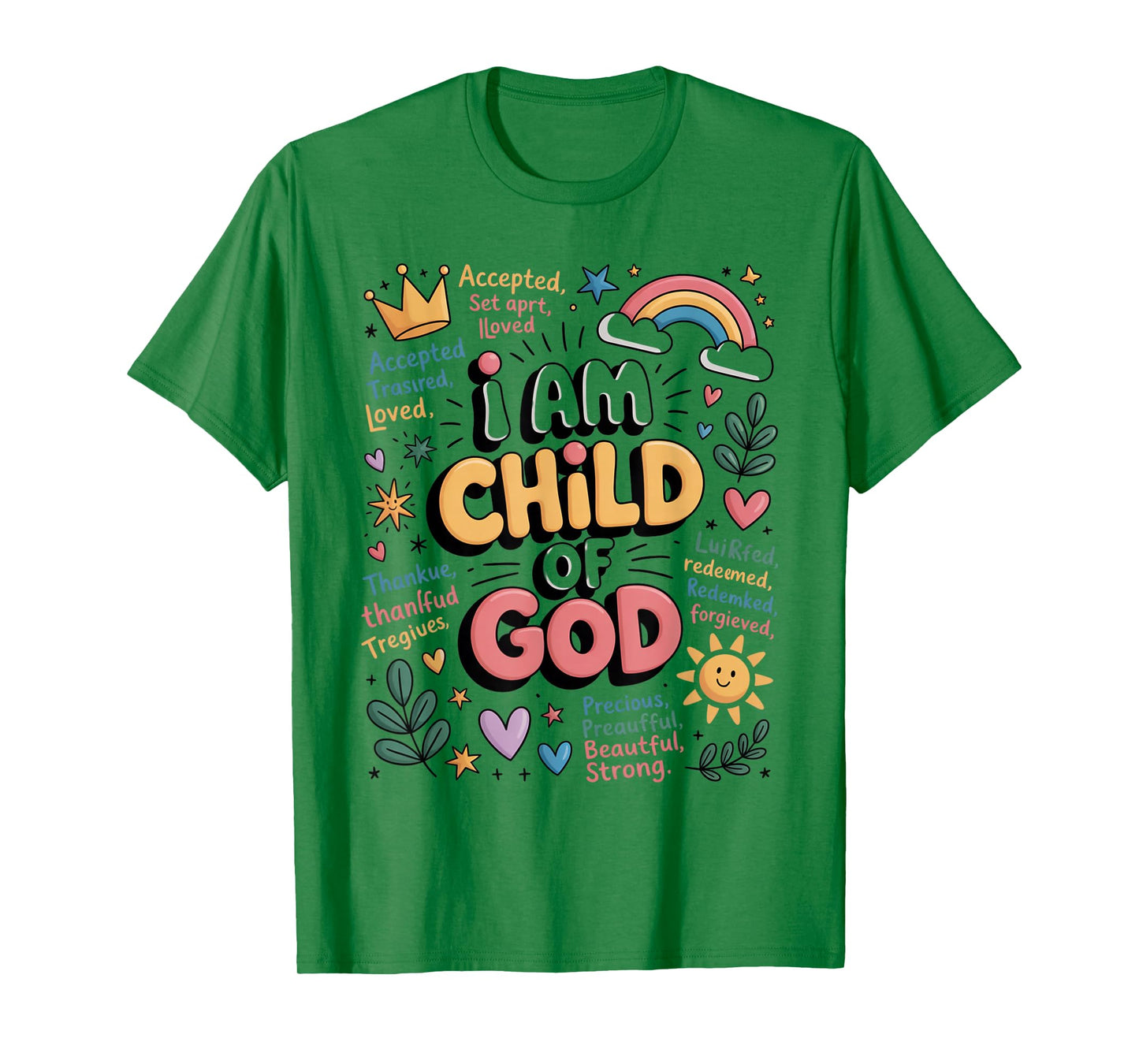 I am a Child of God Christian Retro Jesus Faith Gifts T-Shirt