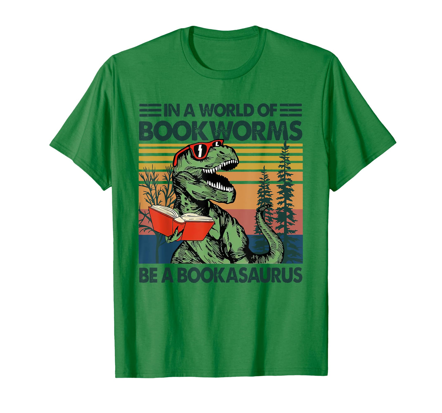 In A World Of BookWorms Be A BookAsaurus Vintage T-Shirt