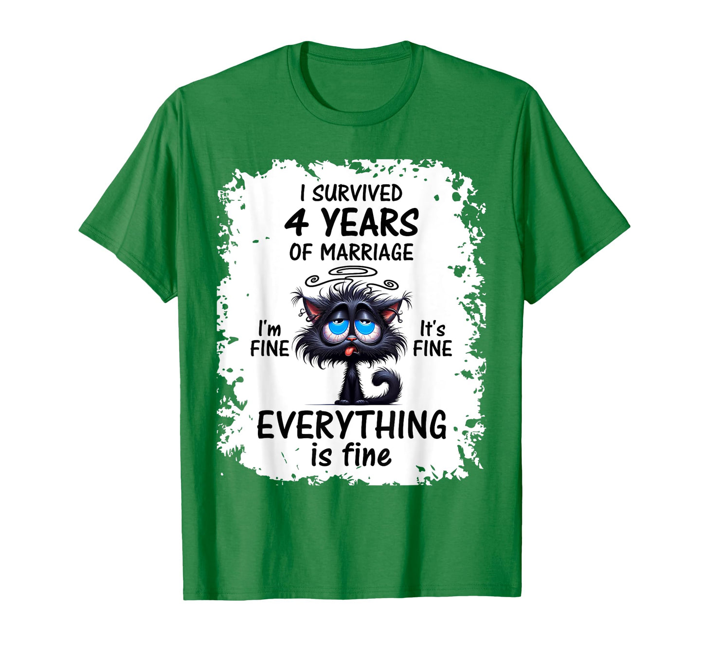 Linen Wedding I Survived 4 Years Of Marriage T-Shirt