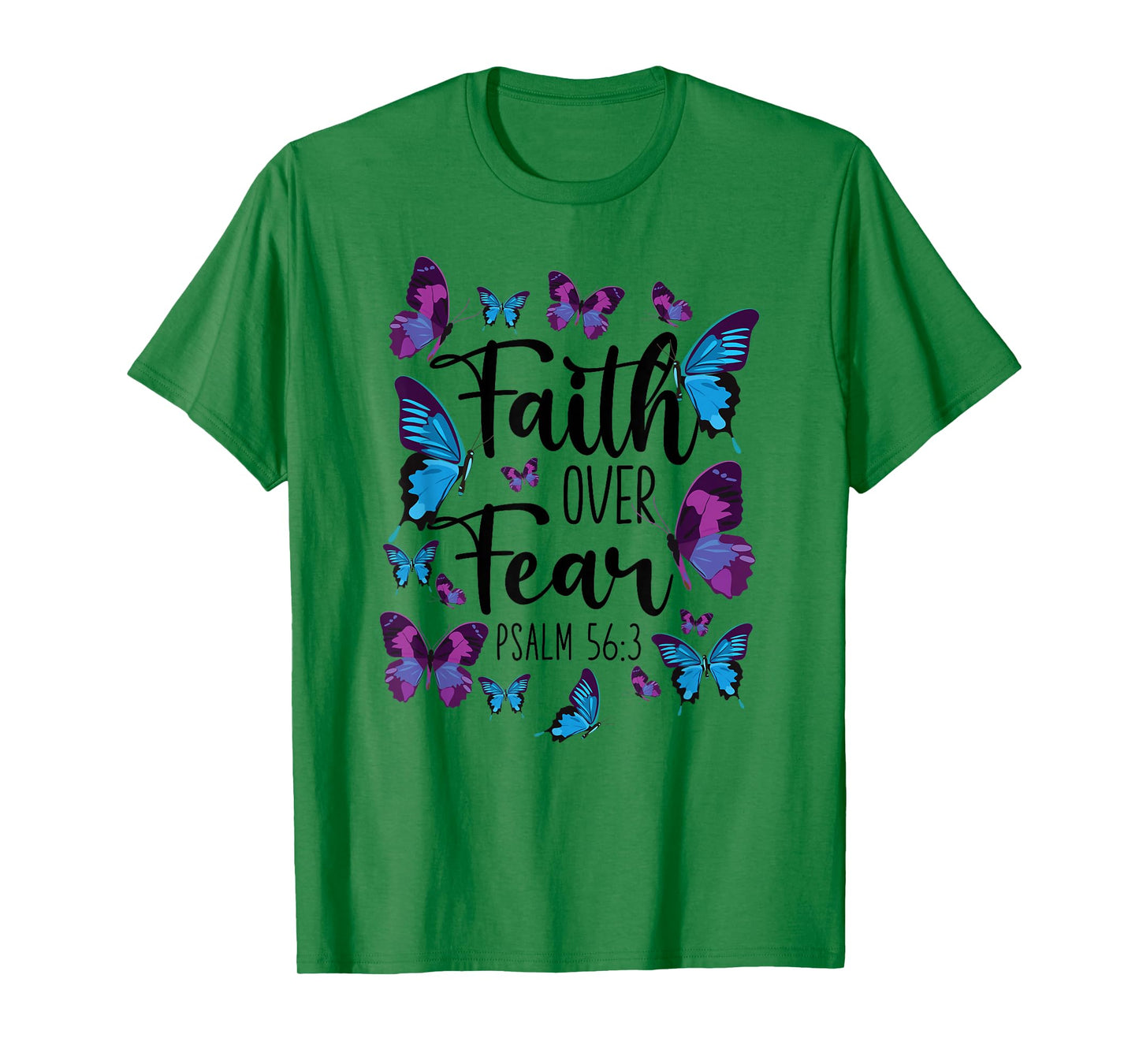 Christian Bible Verse Quote Butterfly Psalm 56:3 T-Shirt