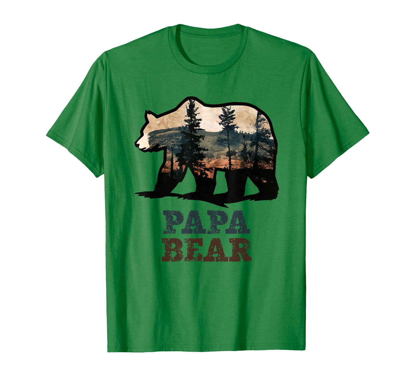 Papa Bear Vintage Retro Funny T-Shirt