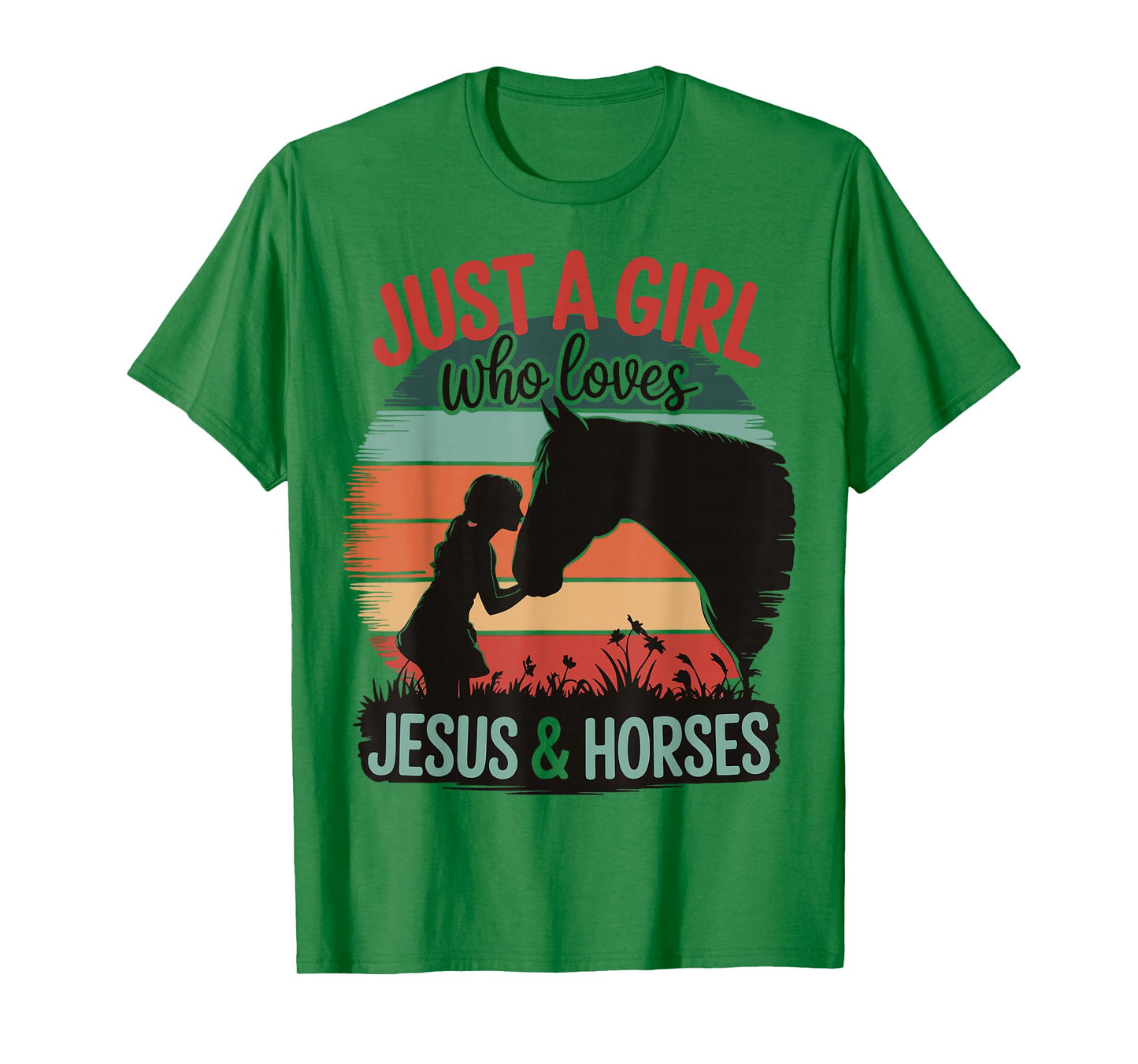 Just A Girl Who Loves Jesus And Horses T-Shirt