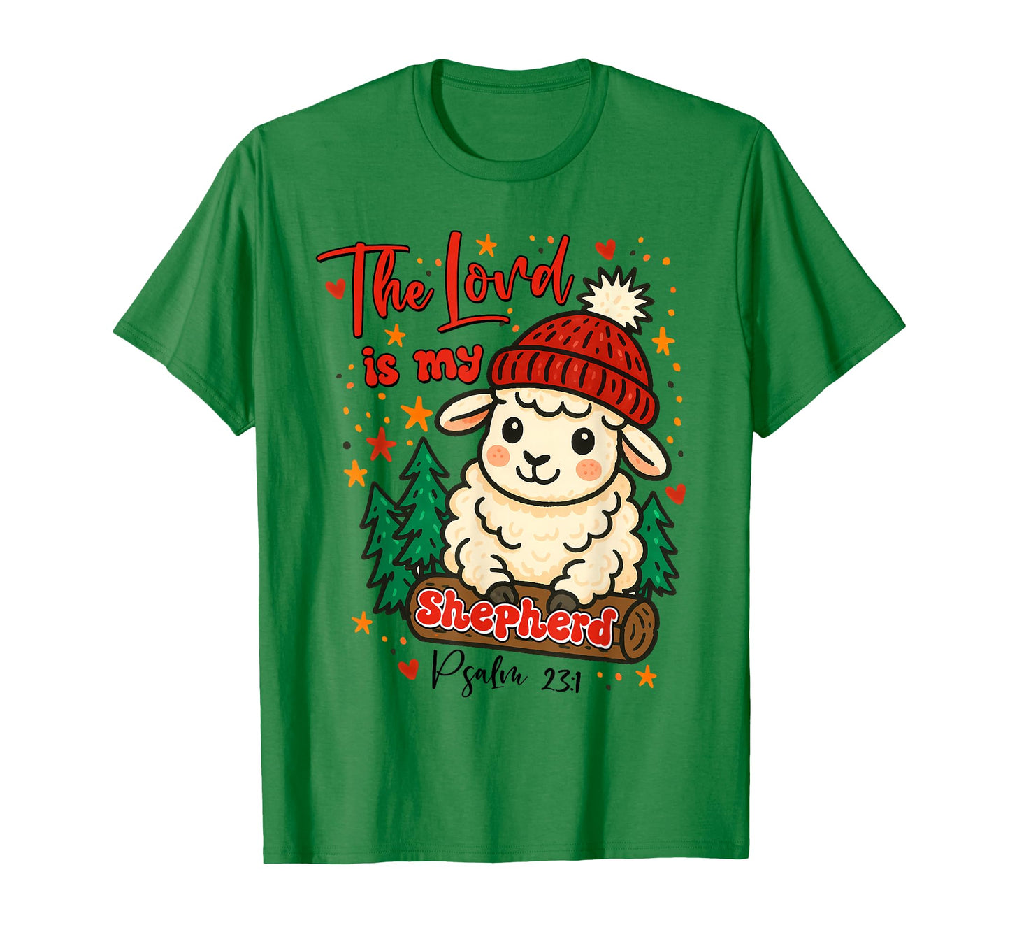 Christmas Xmas Vibes Christian The Lord is My Shepherd T-Shirt