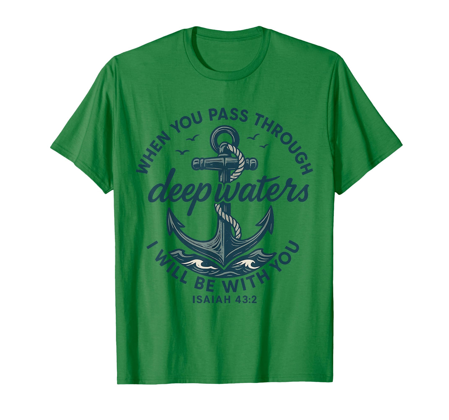 Anchor Faith Bible Verse Inspirational Quote T-Shirt
