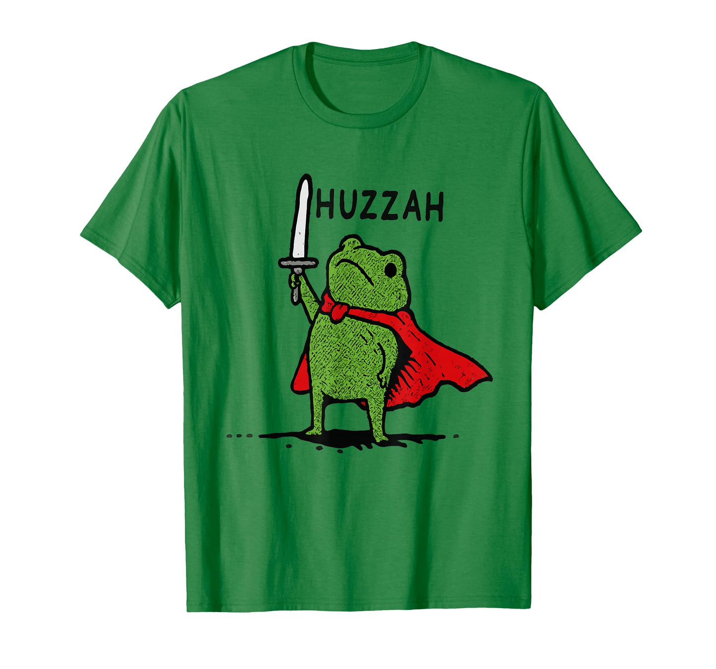 Huzzah Frog Knight Funny Meme Quote T-Shirt