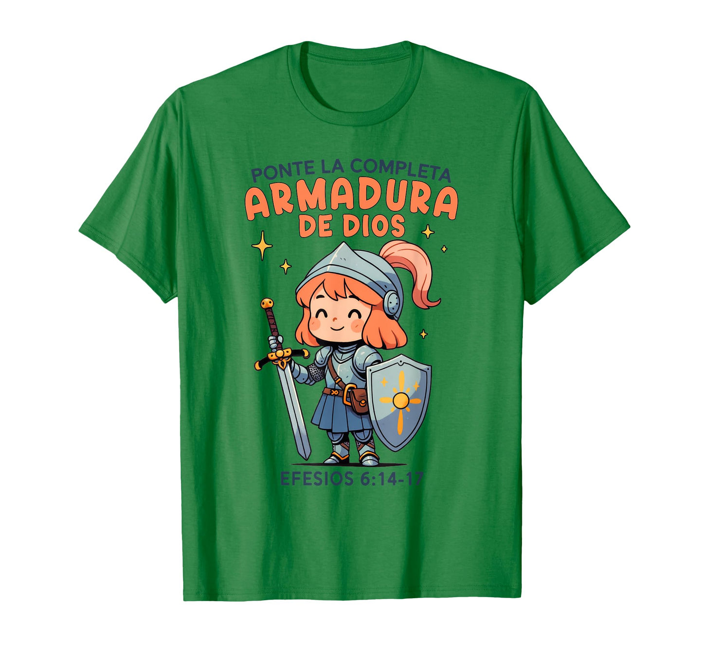 Christian Girl Armor Of God Bible Verse Armadura de Dios T-Shirt