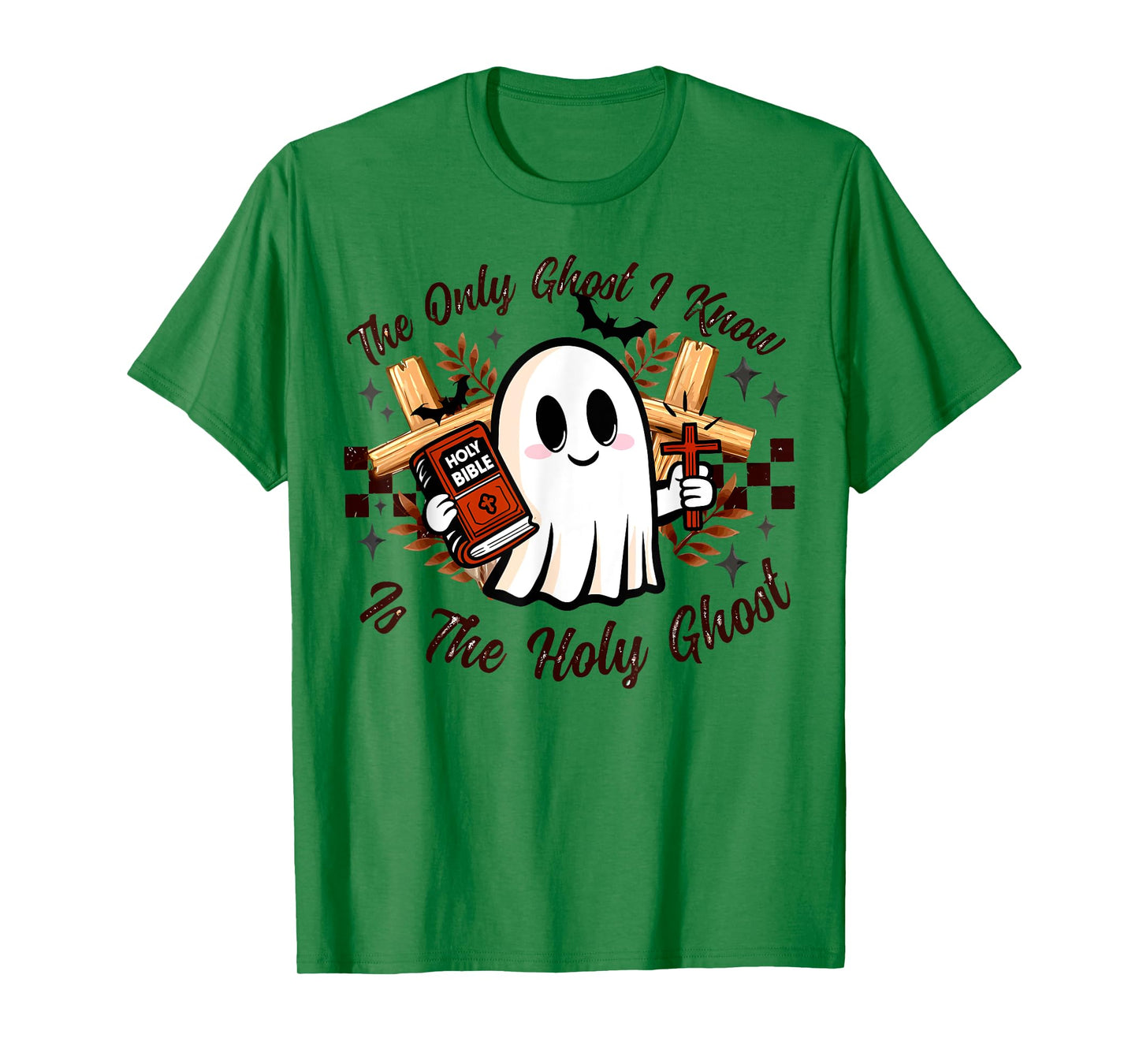 The Only Ghost I Know Is The Holy Ghost Halloween Boo Bible T-Shirt