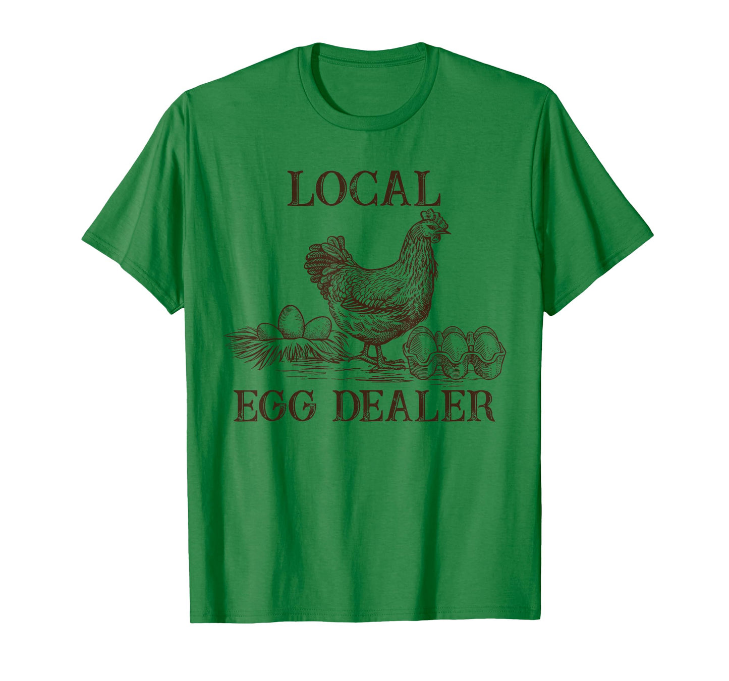 Local Egg Dealer Retro Chicken Funny Farmer Easter Adult Kid T-Shirt