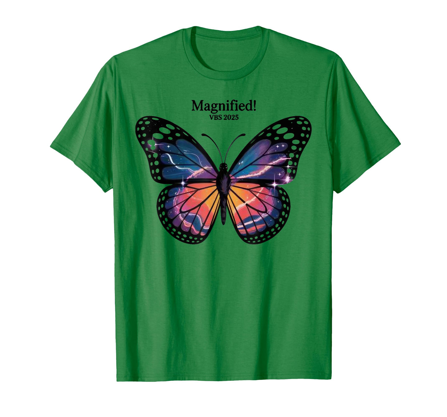 Butterfly VBS 2025 Shirt Magnified Vacation Bible School T-Shirt