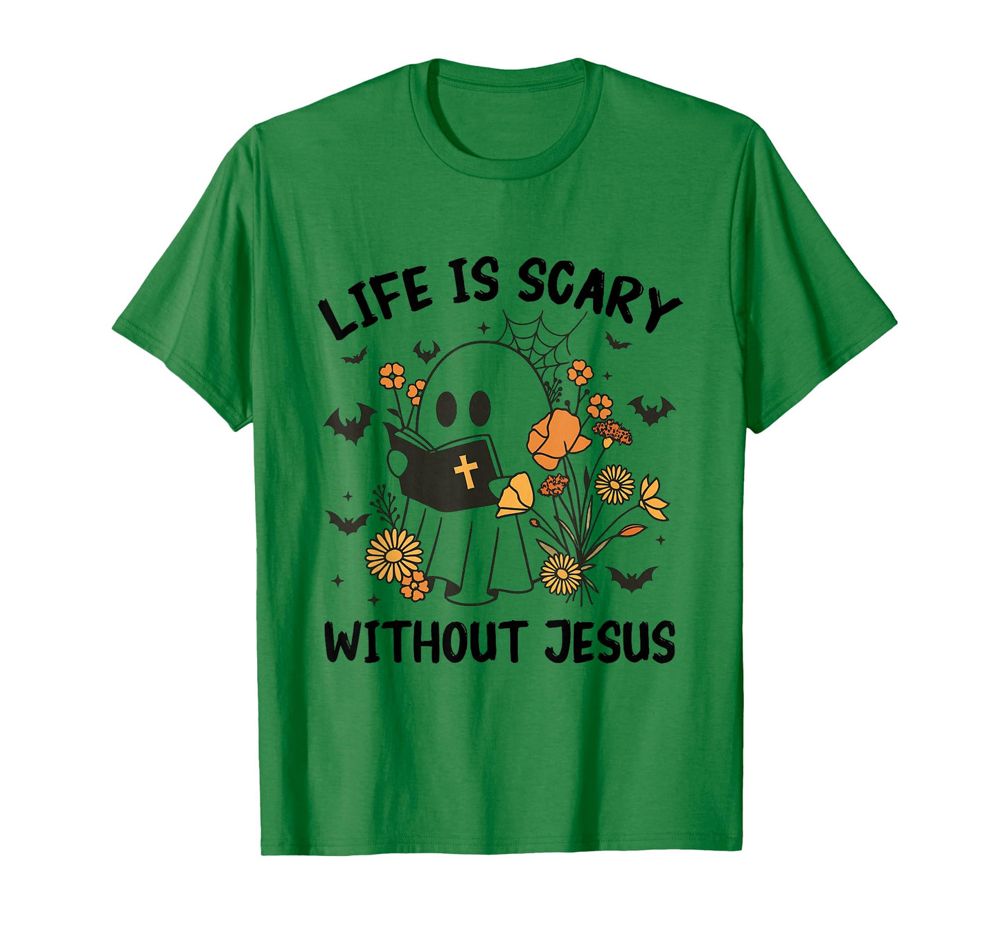 Life is Scary Without Jesus Christian Halloween Costume T-Shirt