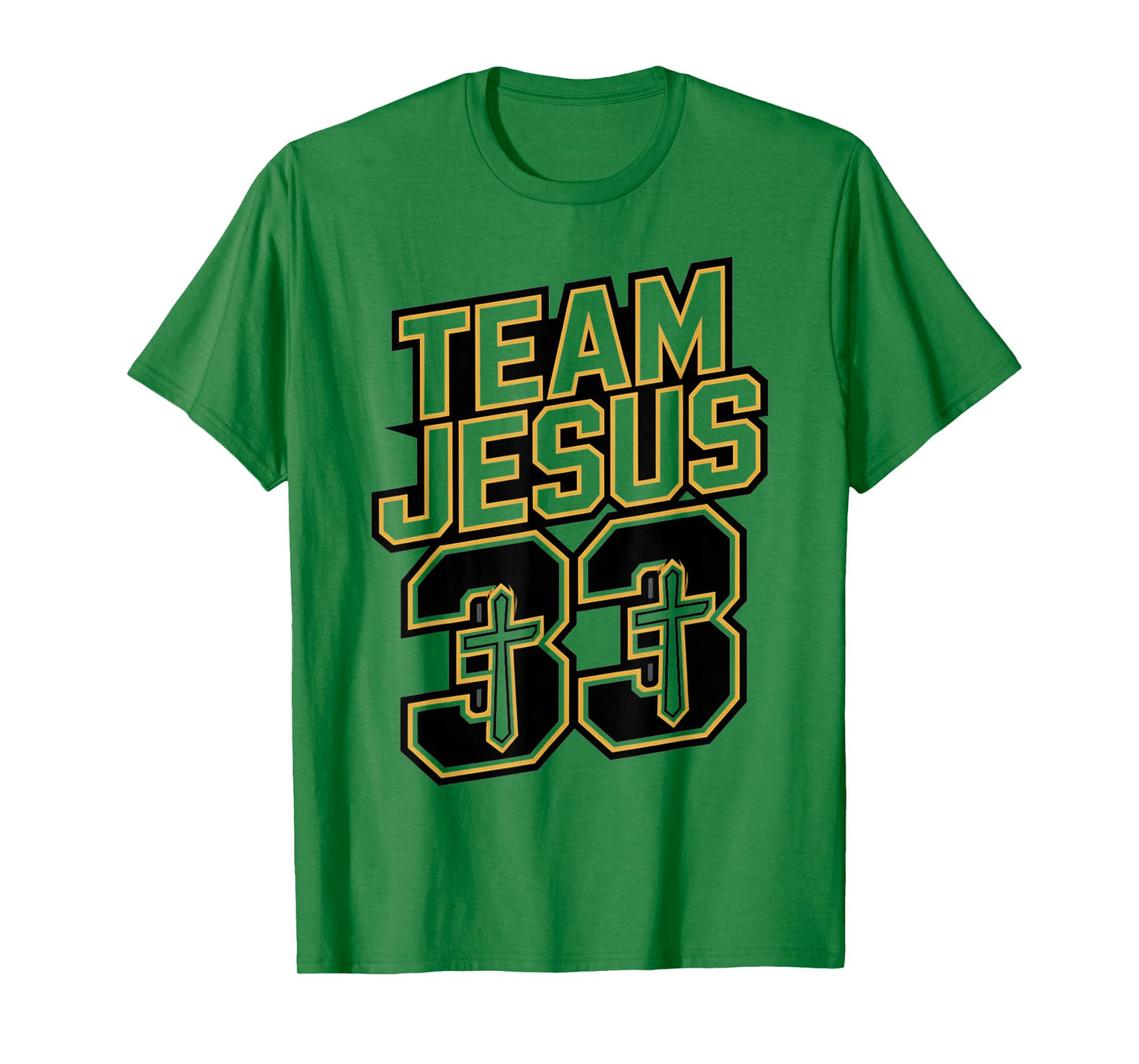 Team Jesus 33 Shirt – Christian Faith Jersey Style Tee T-Shirt
