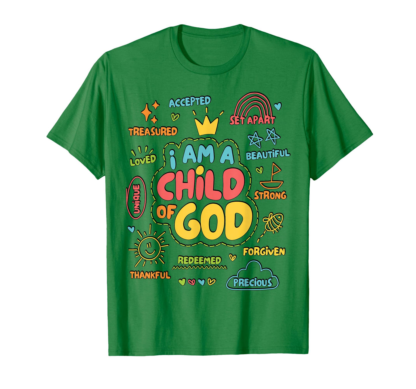 Boy I Am A Child of God Christian Jesus Faith Kids Toddler T-Shirt