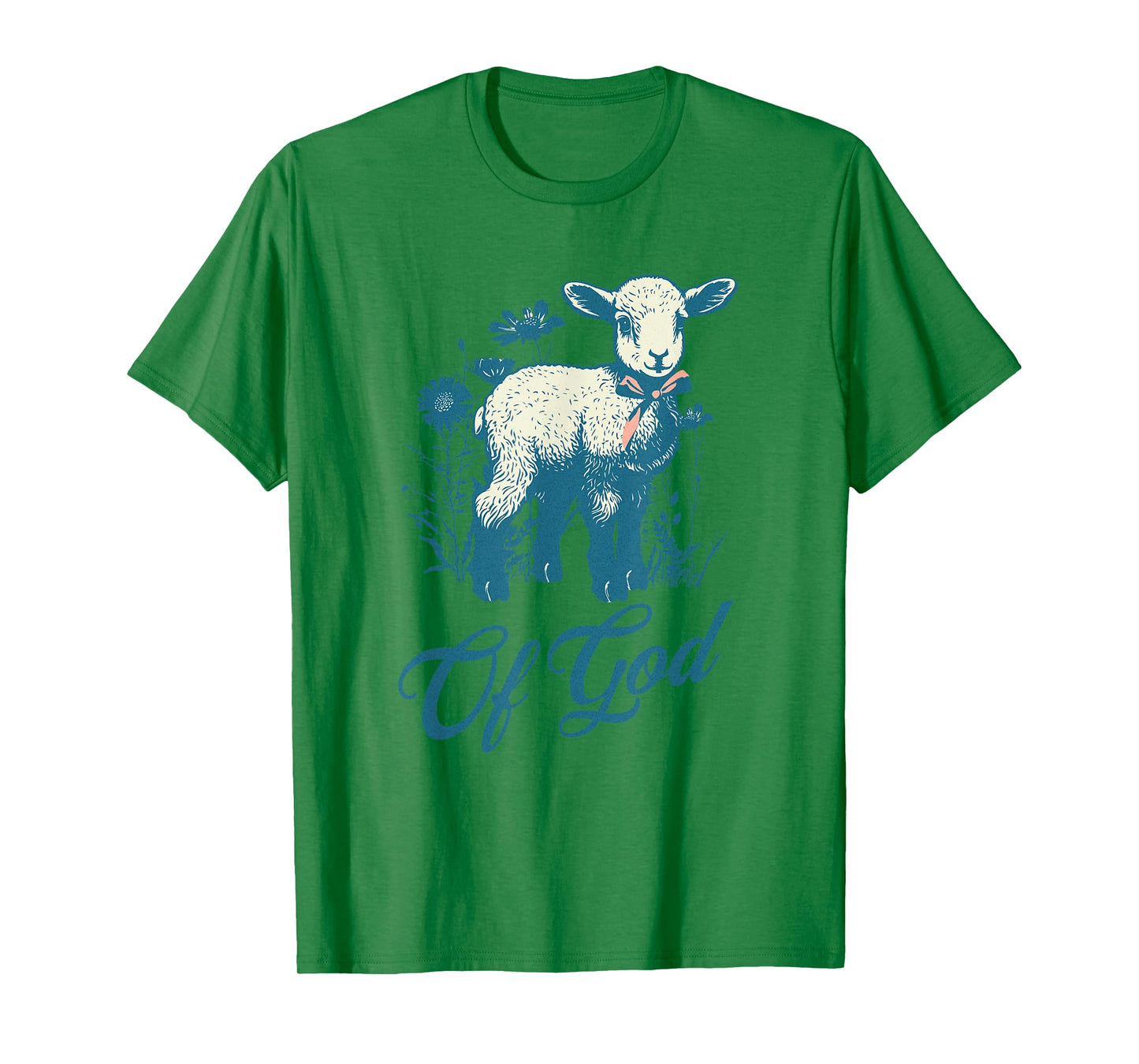 Lamb of God Cute Vintage Christian Lamb Design Faith Lovers T-Shirt