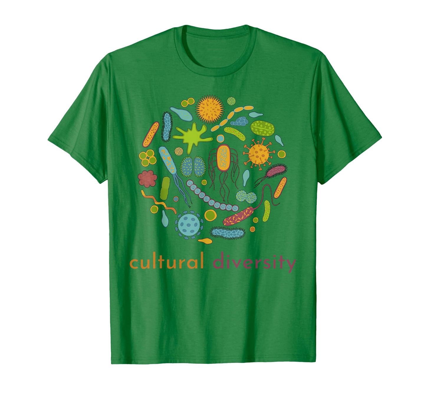 Cultural Diversity Microbiology Science Diverse Microbiome T-Shirt