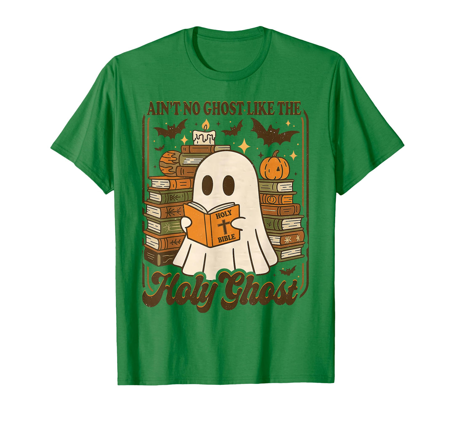Groovy Aint No Ghost Like The Holy Ghost Christian Halloween T-Shirt